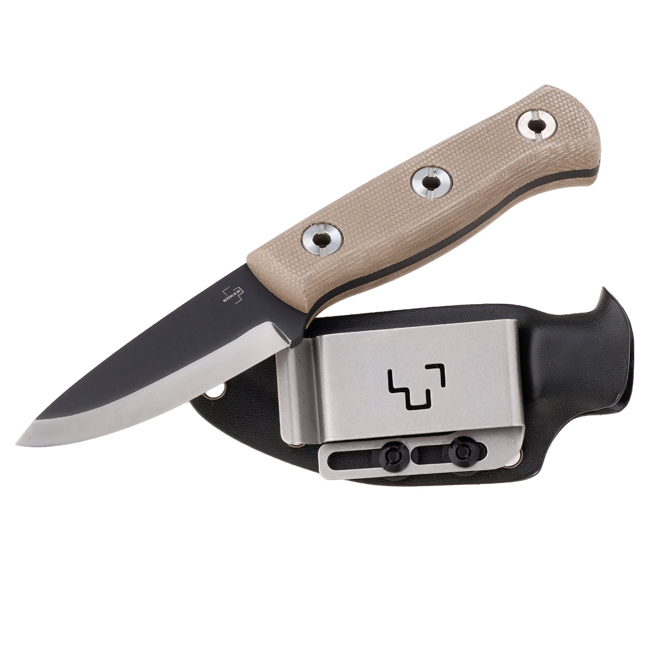 Bker Plus Outdoormesser Vigtig 2.0 braun inkl. Kydexscheide und Grtelclip Bild 3