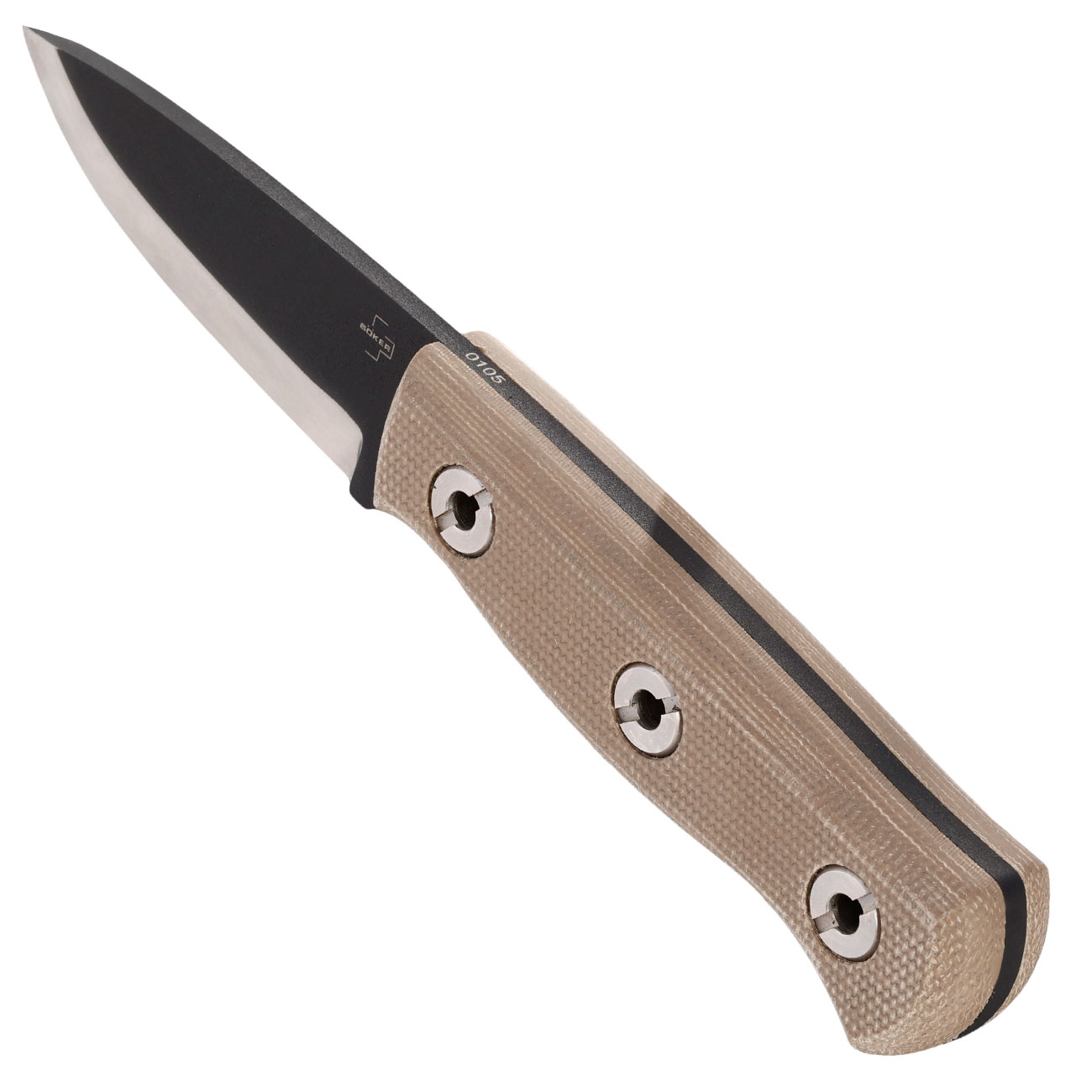 Bker Plus Outdoormesser Vigtig 2.0 braun inkl. Kydexscheide und Grtelclip Bild 7
