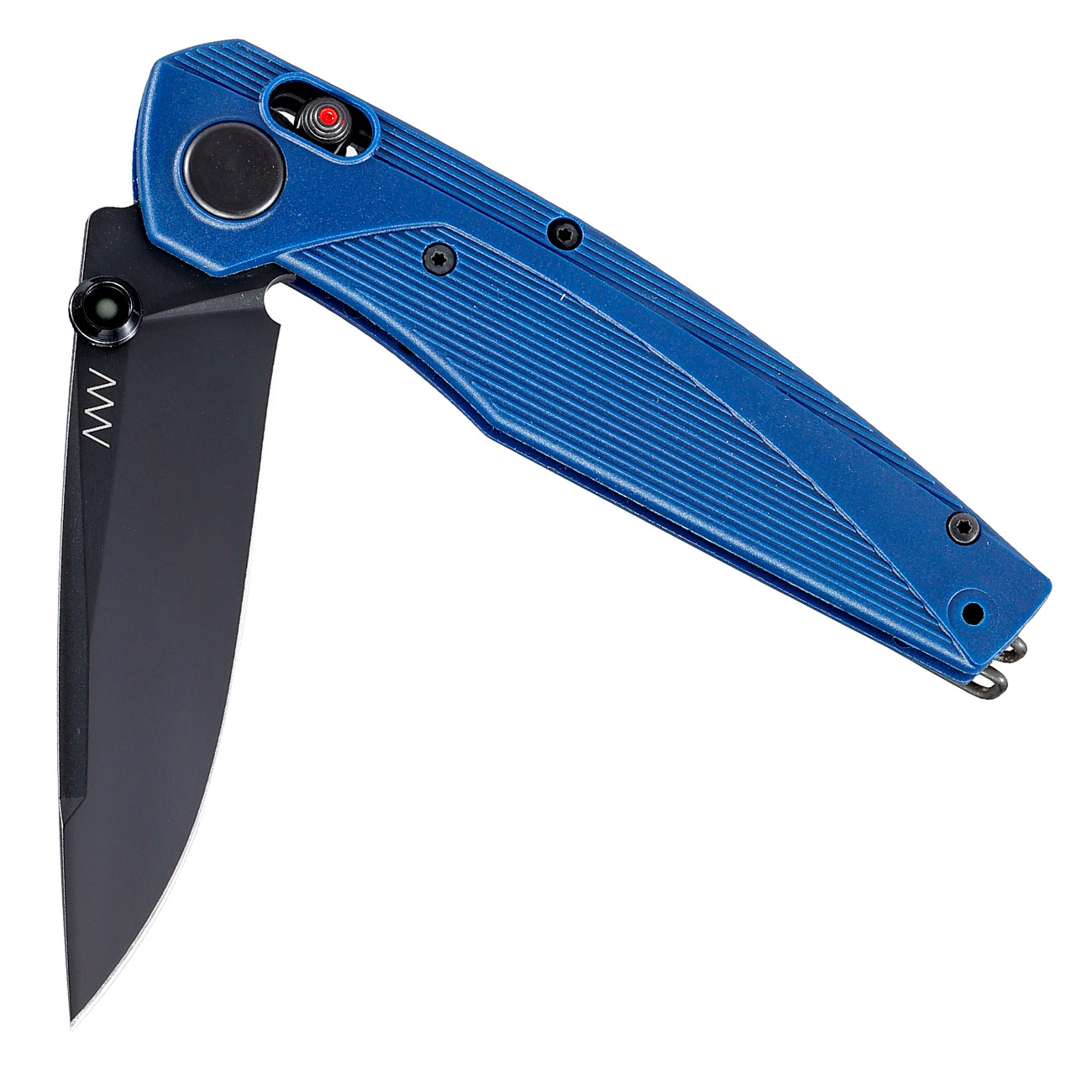 ANV Knives Einhandmesser A100 BB Sleipner Stahl blau inkl. Grtelclip Bild 3