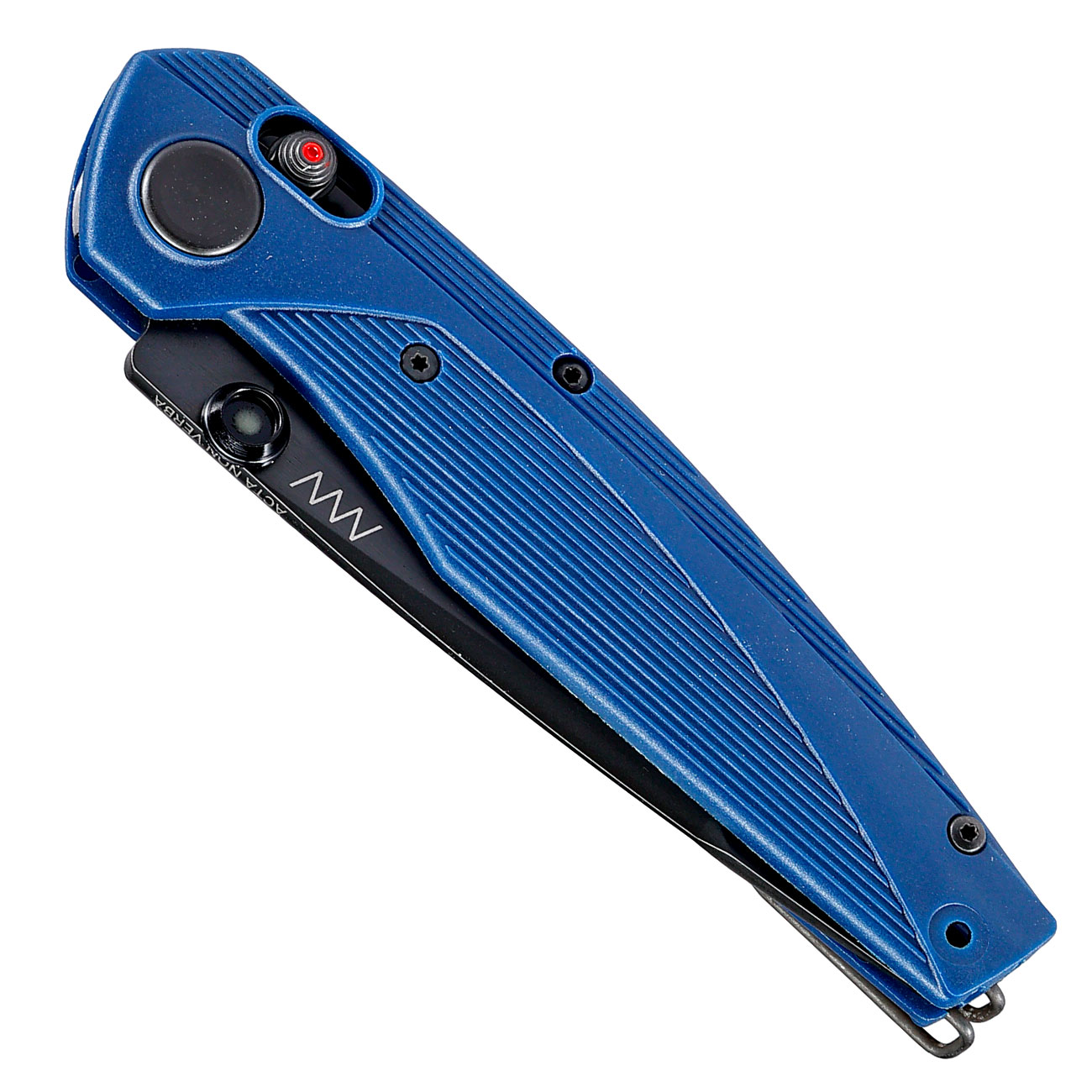 ANV Knives Einhandmesser A100 BB Sleipner Stahl blau inkl. Grtelclip Bild 4