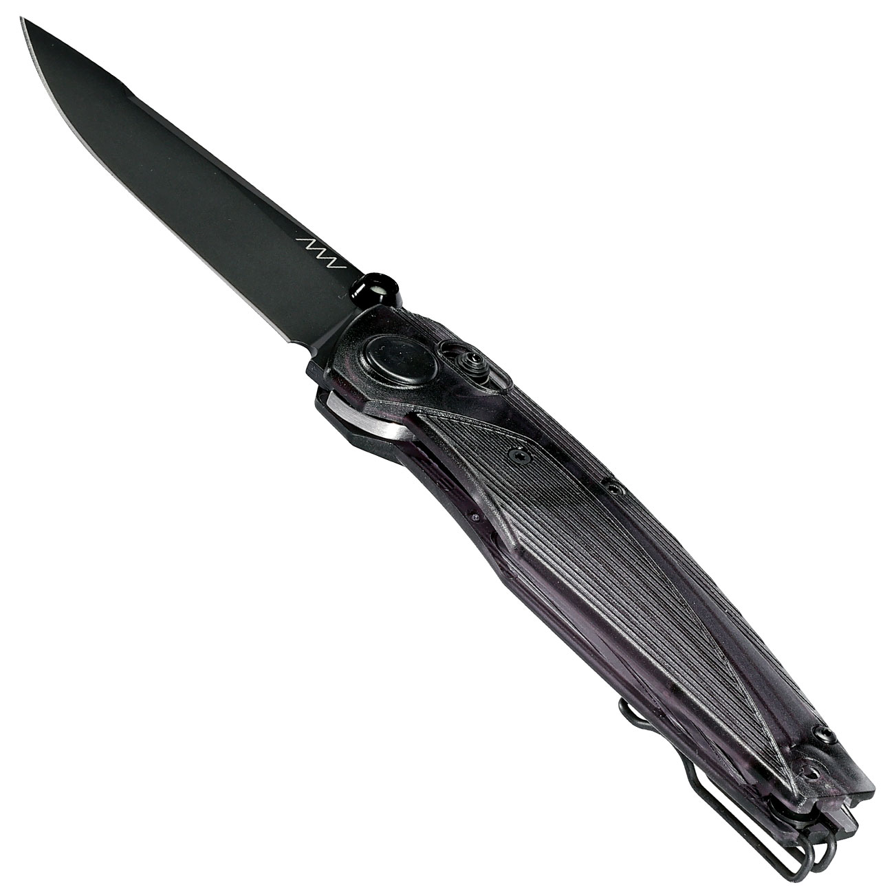 ANV Knives Einhandmesser A100 Ultem BB Sleipner Stahl schwarz inkl. Grtelclip Bild 2