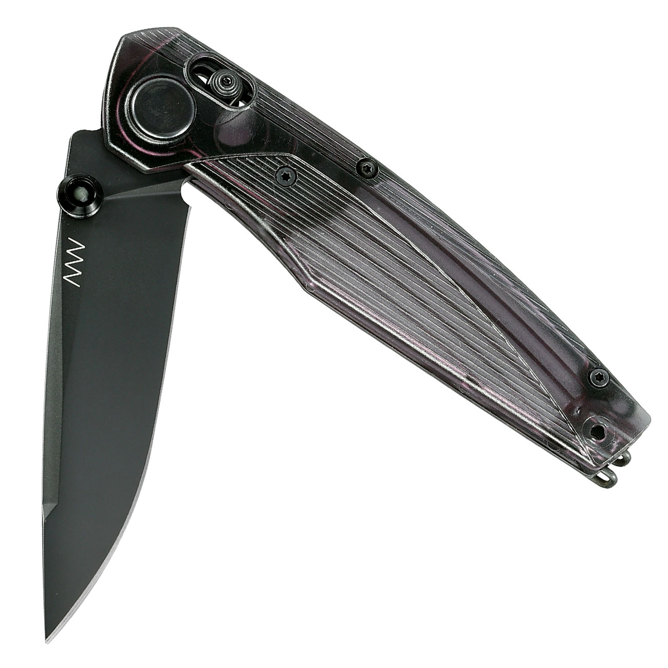 ANV Knives Einhandmesser A100 Ultem BB Sleipner Stahl schwarz inkl. Grtelclip Bild 3