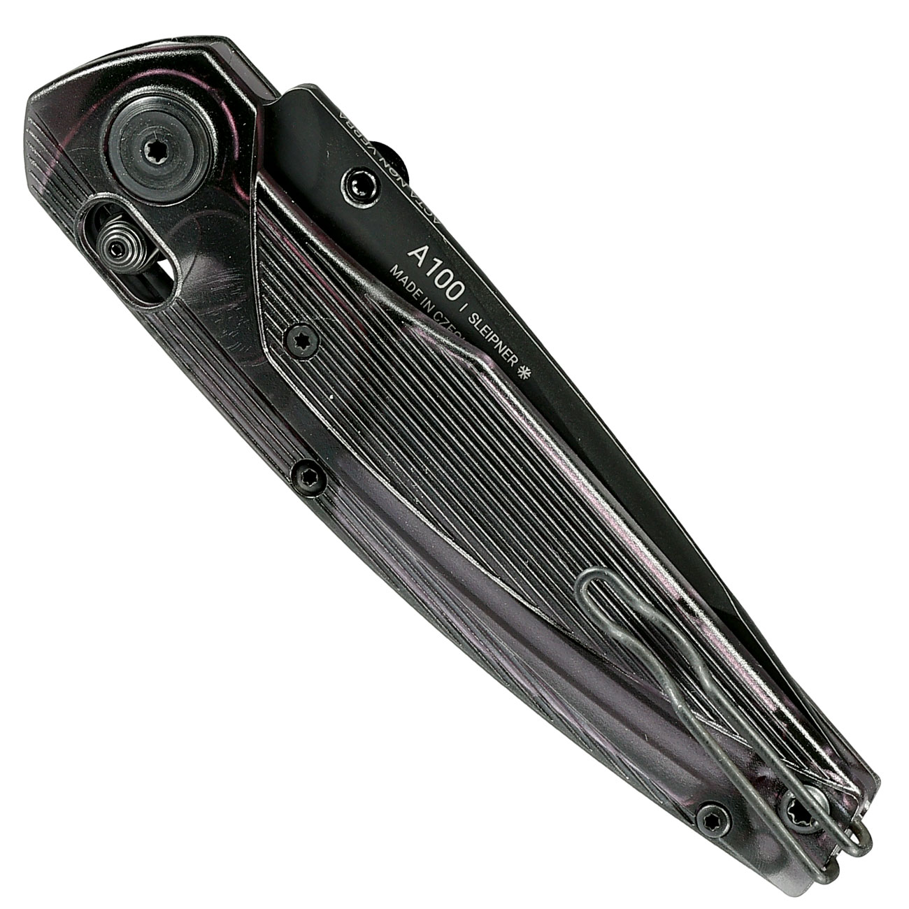 ANV Knives Einhandmesser A100 Ultem BB Sleipner Stahl schwarz inkl. Grtelclip Bild 5