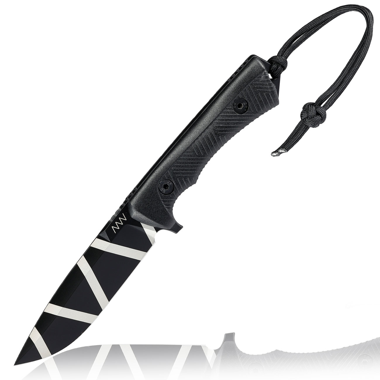 ANV Knives Outdoormesser P250 Sleipner Stahl Cerakote schwarz camo inkl. Kydexscheide