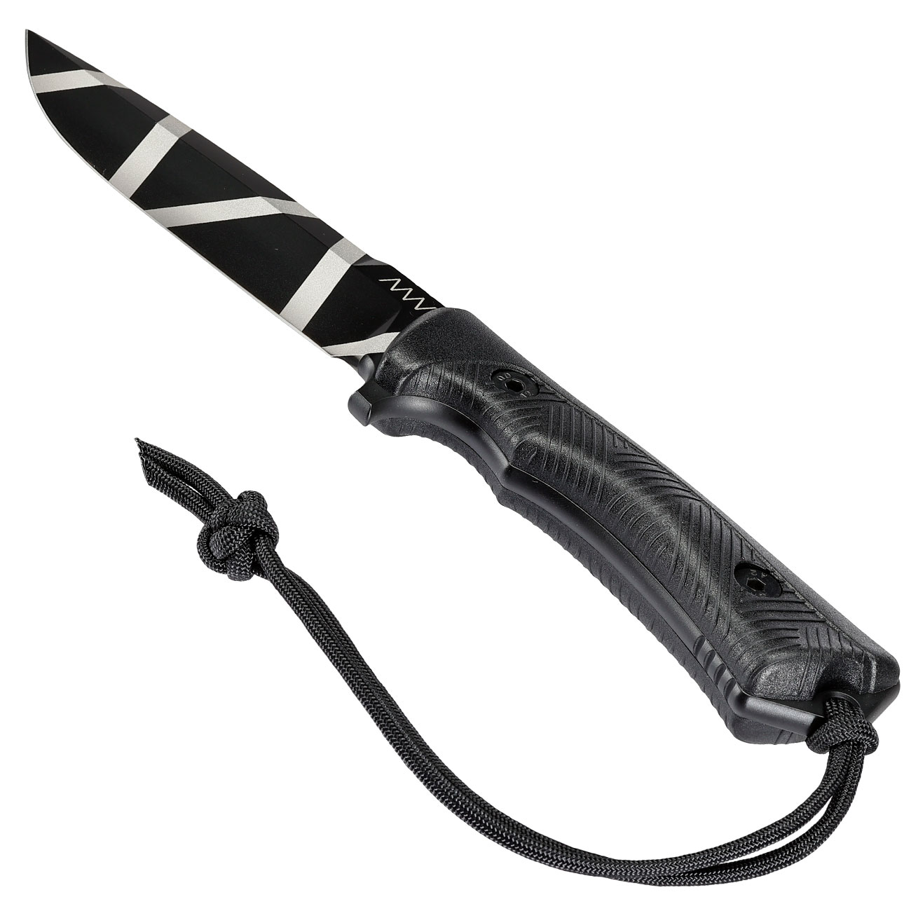 ANV Knives Outdoormesser P250 Sleipner Stahl Cerakote schwarz camo inkl. Kydexscheide Bild 2
