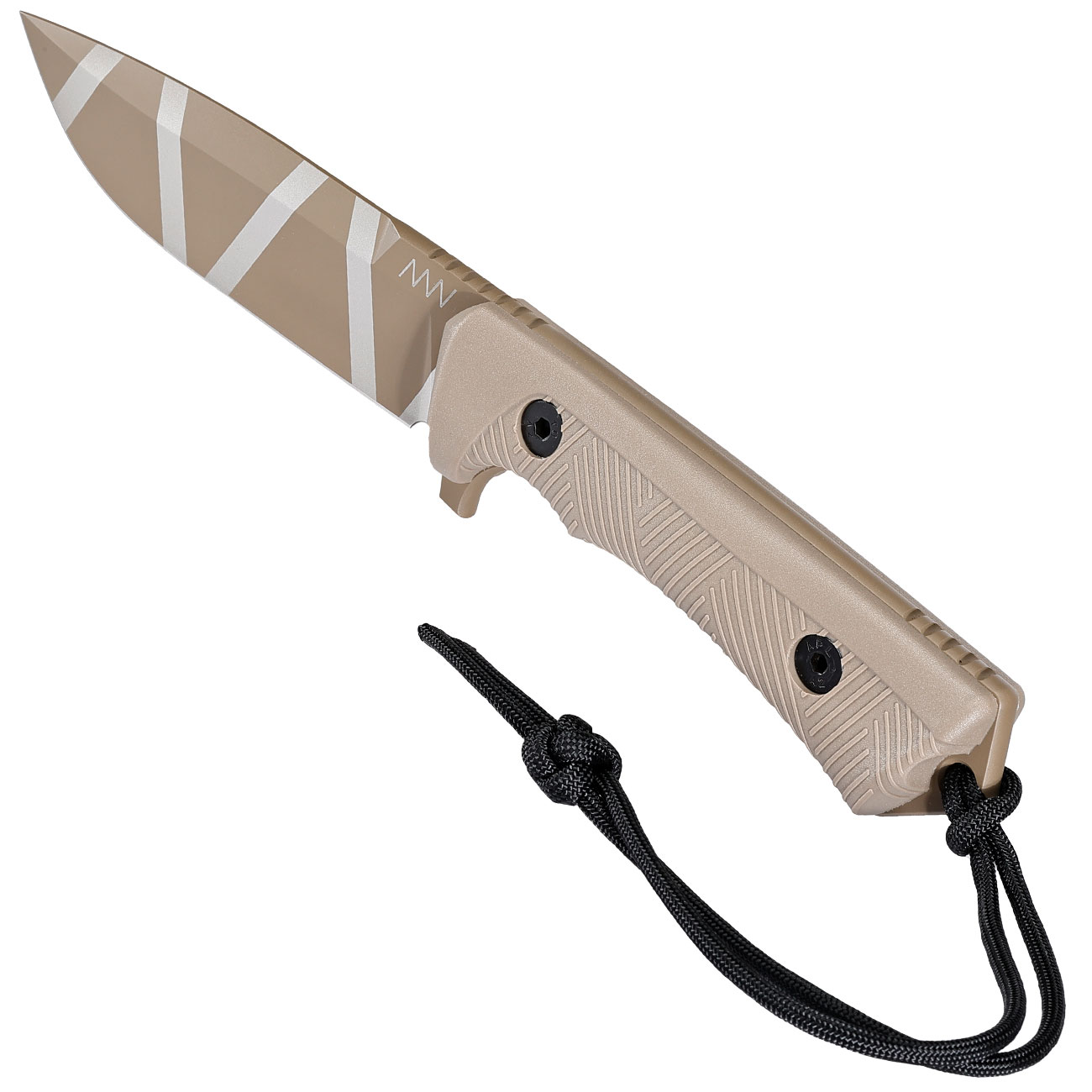 ANV Knives Outdoormesser P250 Sleipner Stahl Cerakote coyote camo inkl. Kydexscheide Bild 6