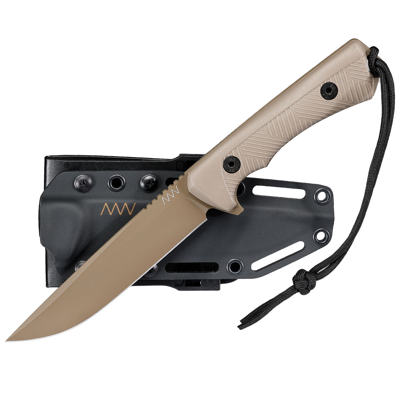 ANV Knives Outdoormesser P300 Sleipner Stahl Cerakote coyote inkl. Kydexscheide Bild 3