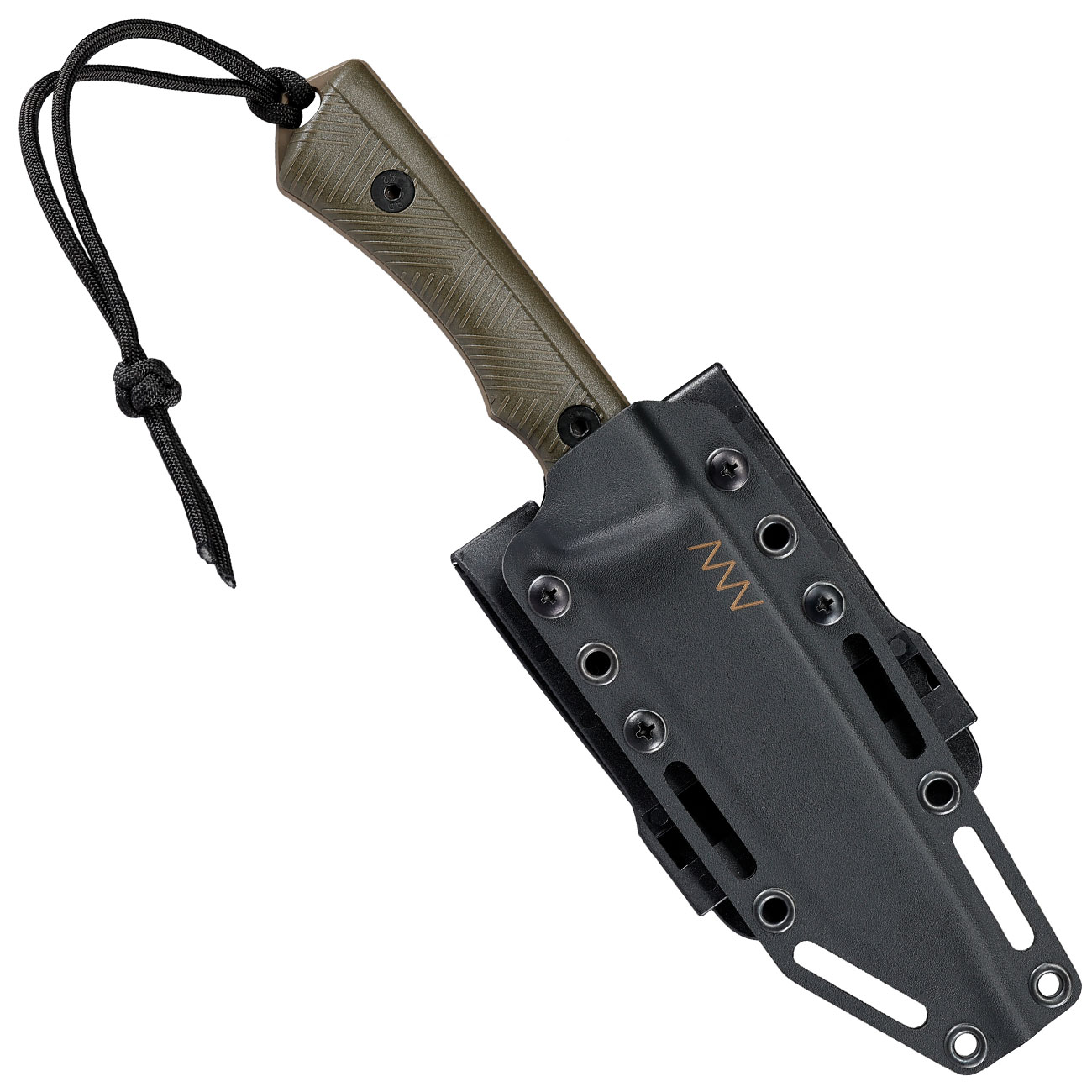 ANV Knives Outdoormesser P300 mit Sgezahnung Sleipner Stahl Cerakote oliv/coyote inkl. Kydexscheide Bild 4
