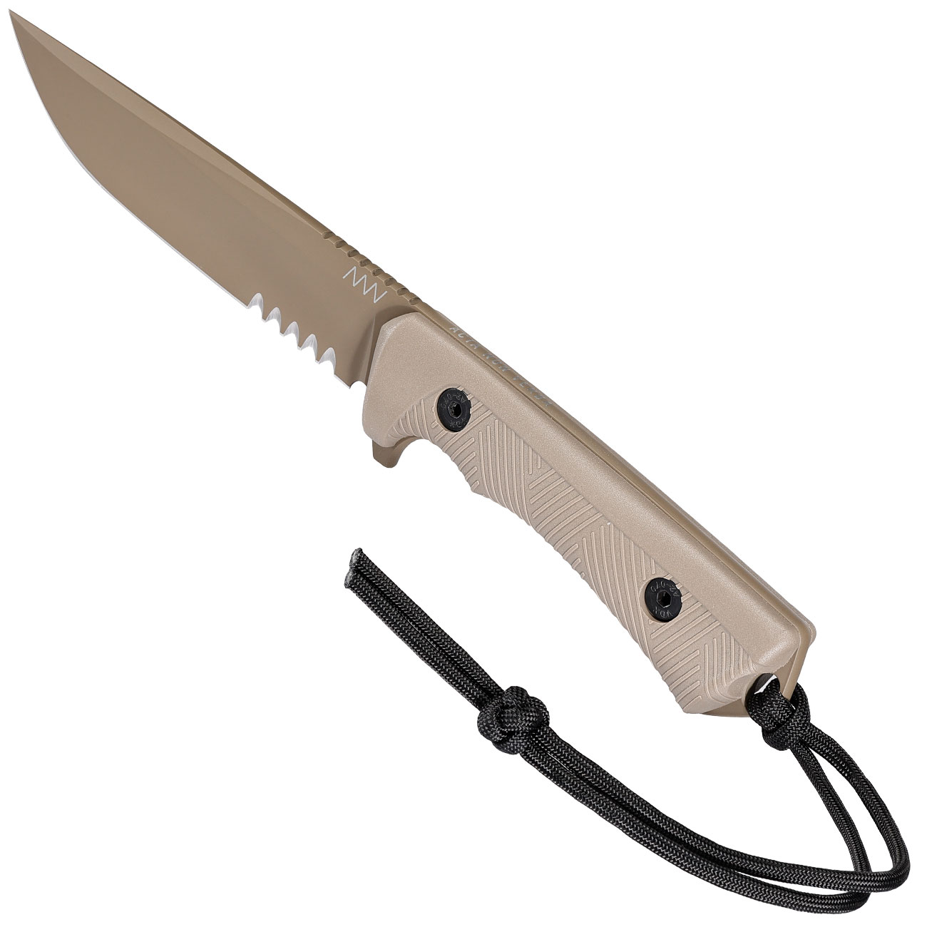 ANV Knives Outdoormesser P300 mit Sgezahnung Sleipner Stahl Cerakote coyote inkl. Kydexscheide Bild 6