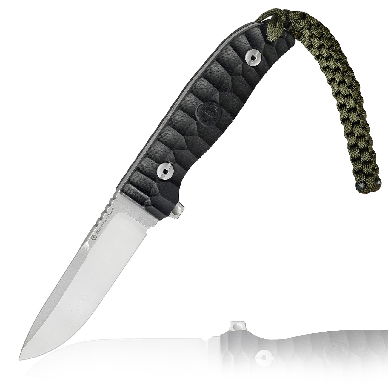 Schmeisser Outdoormesser Hugo One schwarz/silber inkl. Kydexscheide