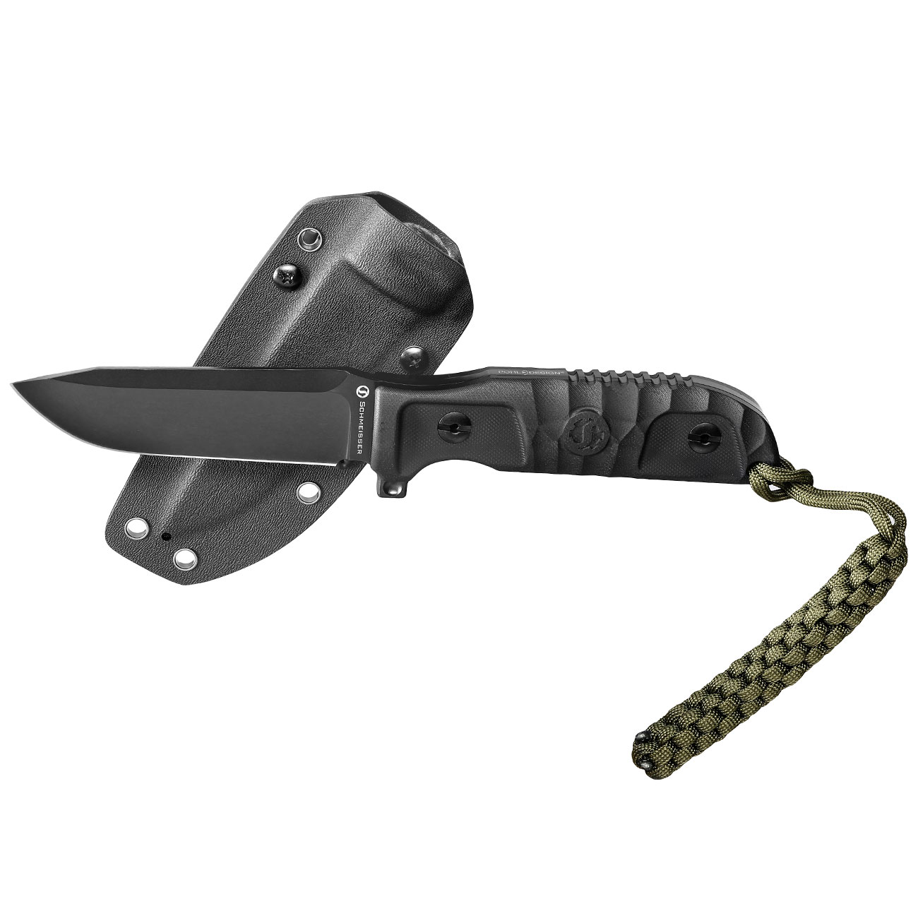 Schmeisser Outdoormesser Hugo Two schwarz inkl. Kydexscheide Bild 3