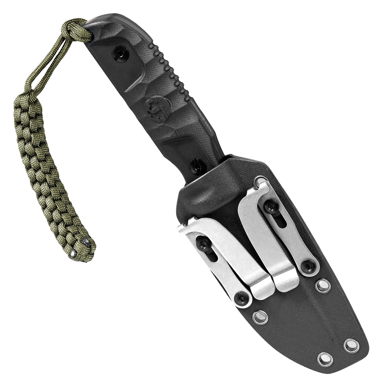 Schmeisser Outdoormesser Hugo Two schwarz inkl. Kydexscheide Bild 5