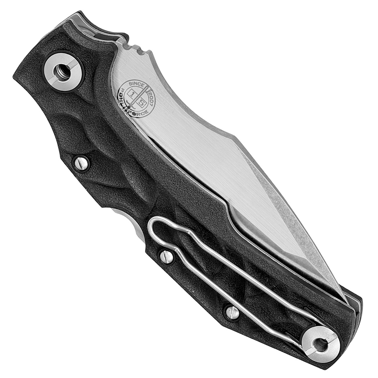 Pohl Force Taschenmesser Bravo Two Classic schwarz/silber inkl. Grtelclip Bild 5