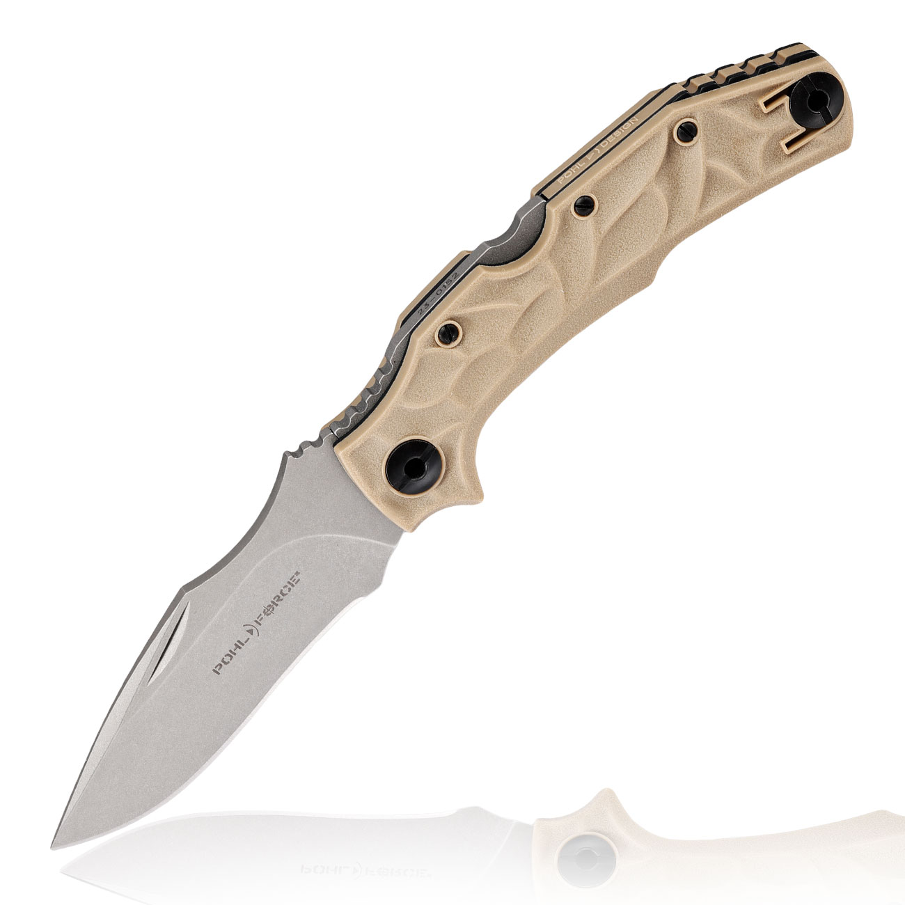 Pohl Force Taschenmesser Bravo One Classic FDE inkl. Grtelclip und Nylonholster