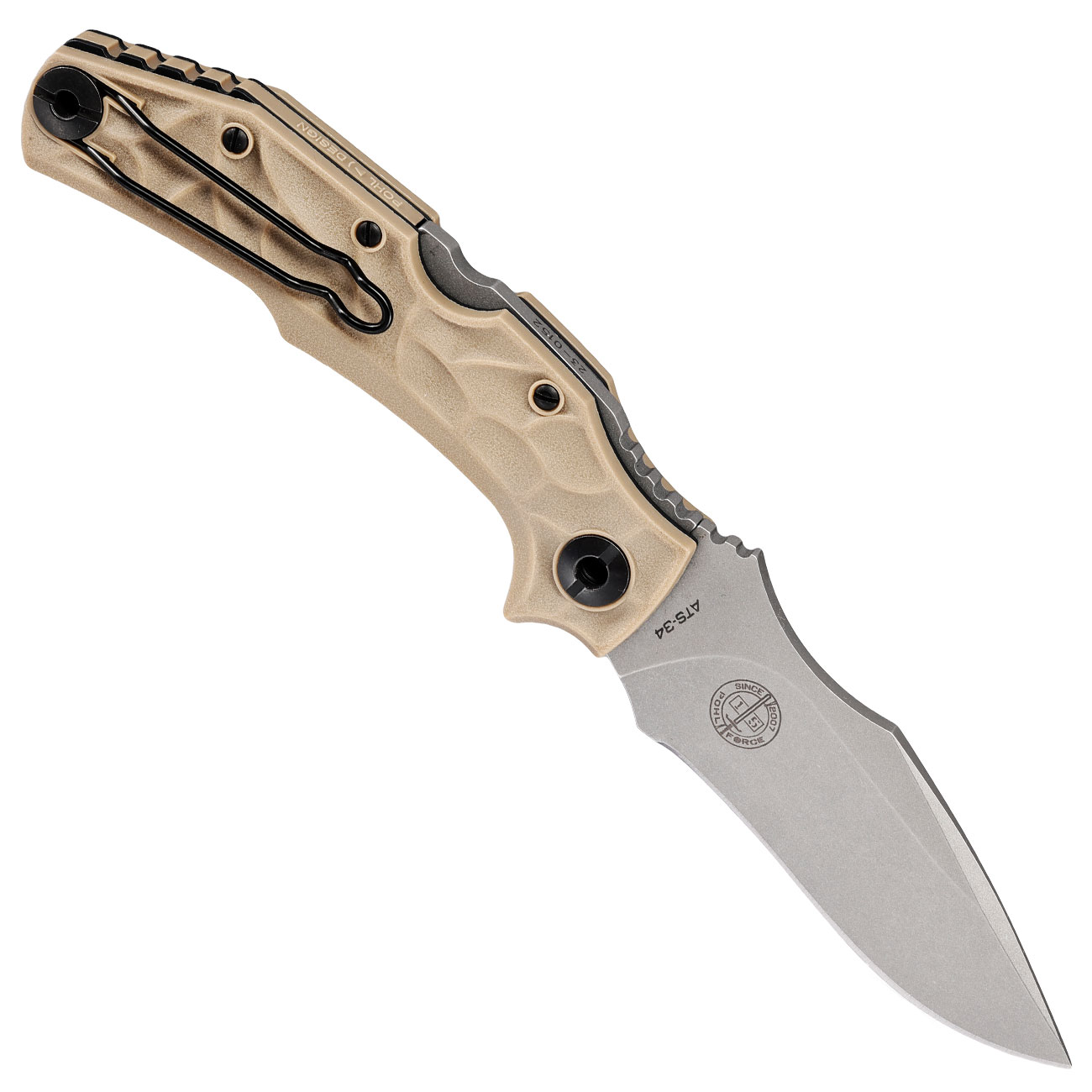 Pohl Force Taschenmesser Bravo One Classic FDE inkl. Grtelclip und Nylonholster Bild 1