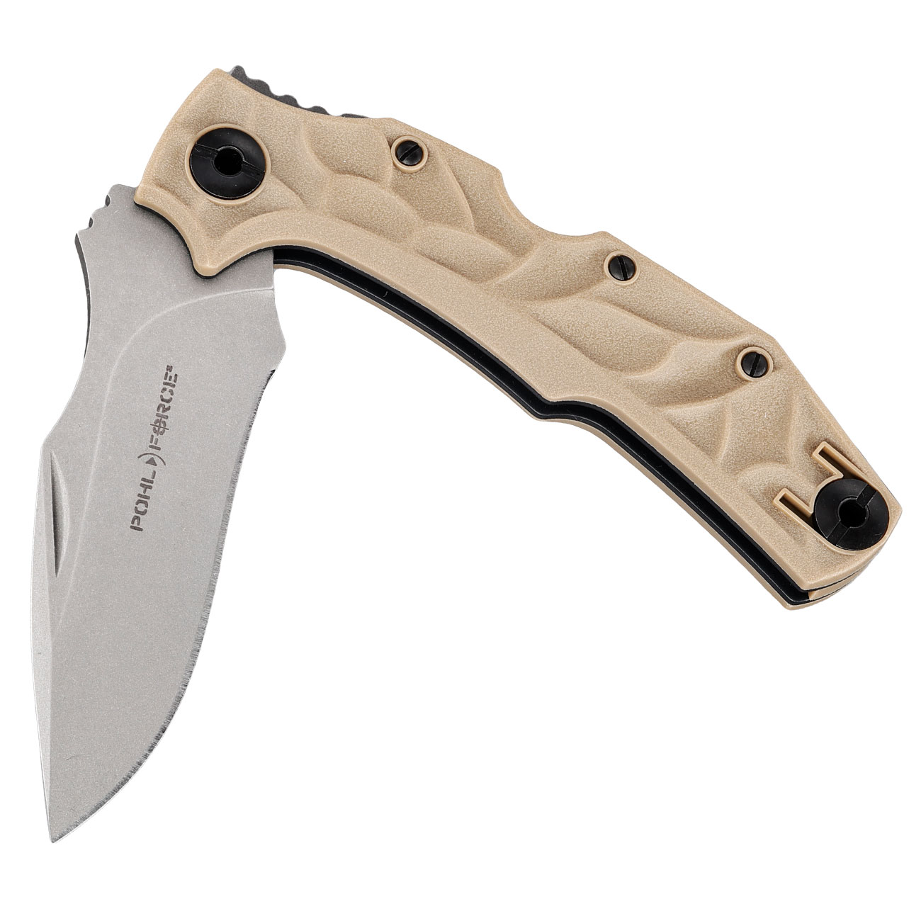 Pohl Force Taschenmesser Bravo One Classic FDE inkl. Grtelclip und Nylonholster Bild 3
