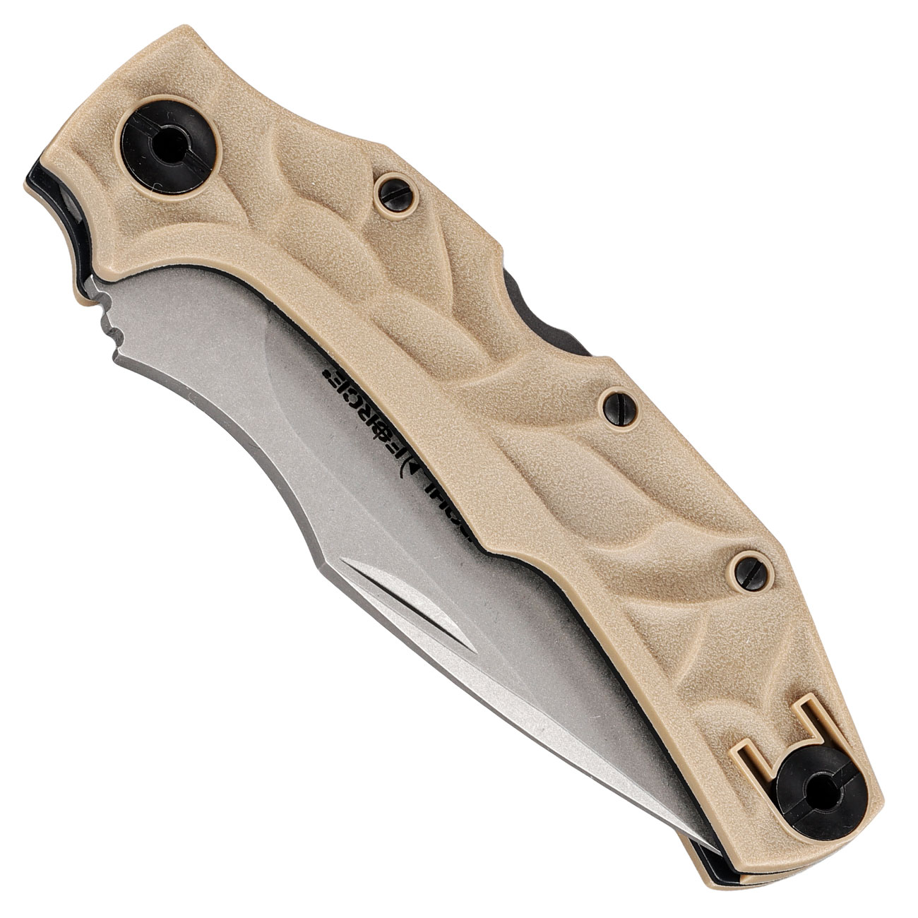 Pohl Force Taschenmesser Bravo One Classic FDE inkl. Grtelclip und Nylonholster Bild 4