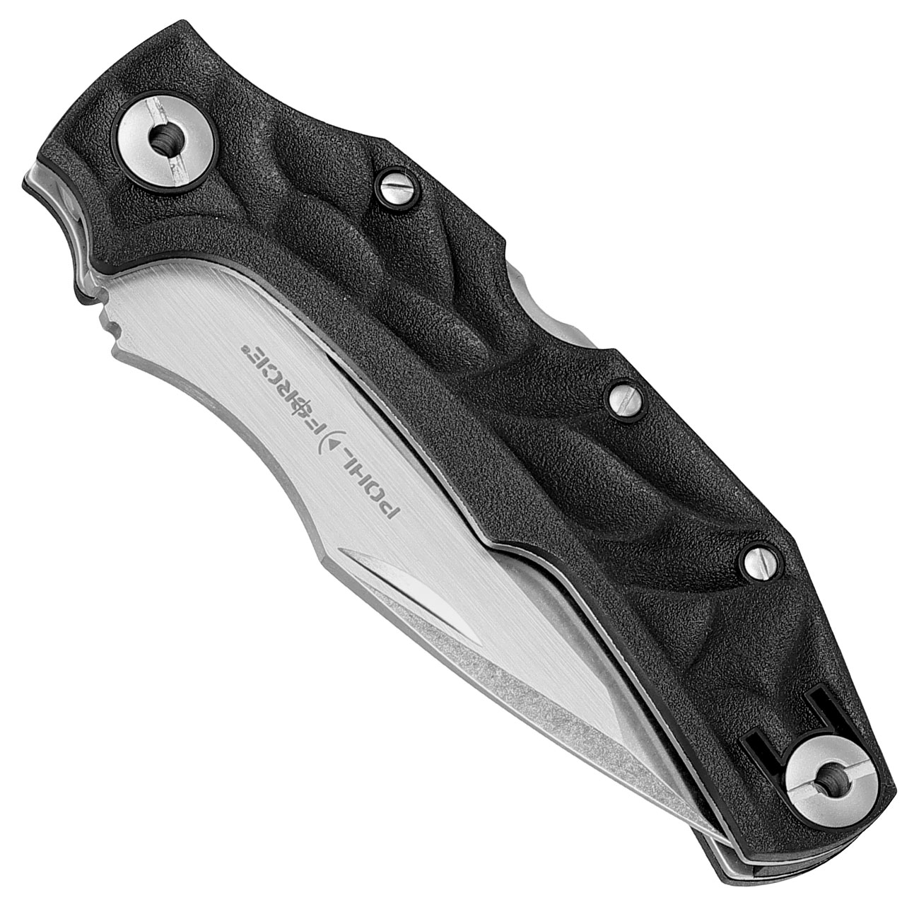 Pohl Force Taschenmesser Bravo Two Classic schwarz/silber inkl. Grtelclip und Nylonholster Bild 6