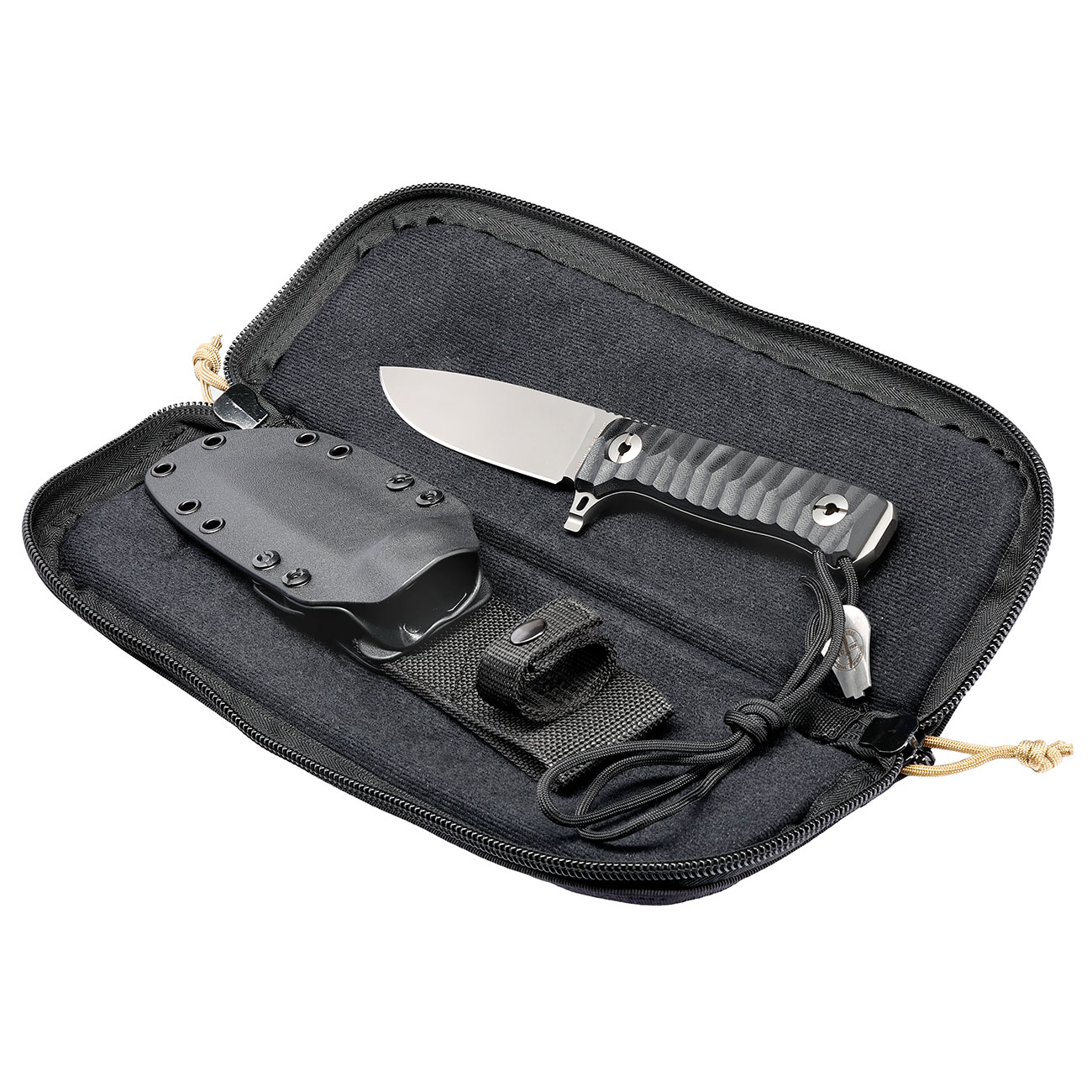 Pohl Force Outdoormesser Prepper S.E.R.E. II schwarz/silber inkl. Kydexscheide, Lanyard und Sammlertasche Bild 1