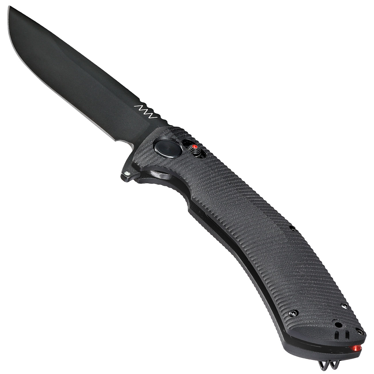 ANV Knives Einhandmesser A400 BB Sleipner Stahl schwarz inkl. Grtelclip Bild 2