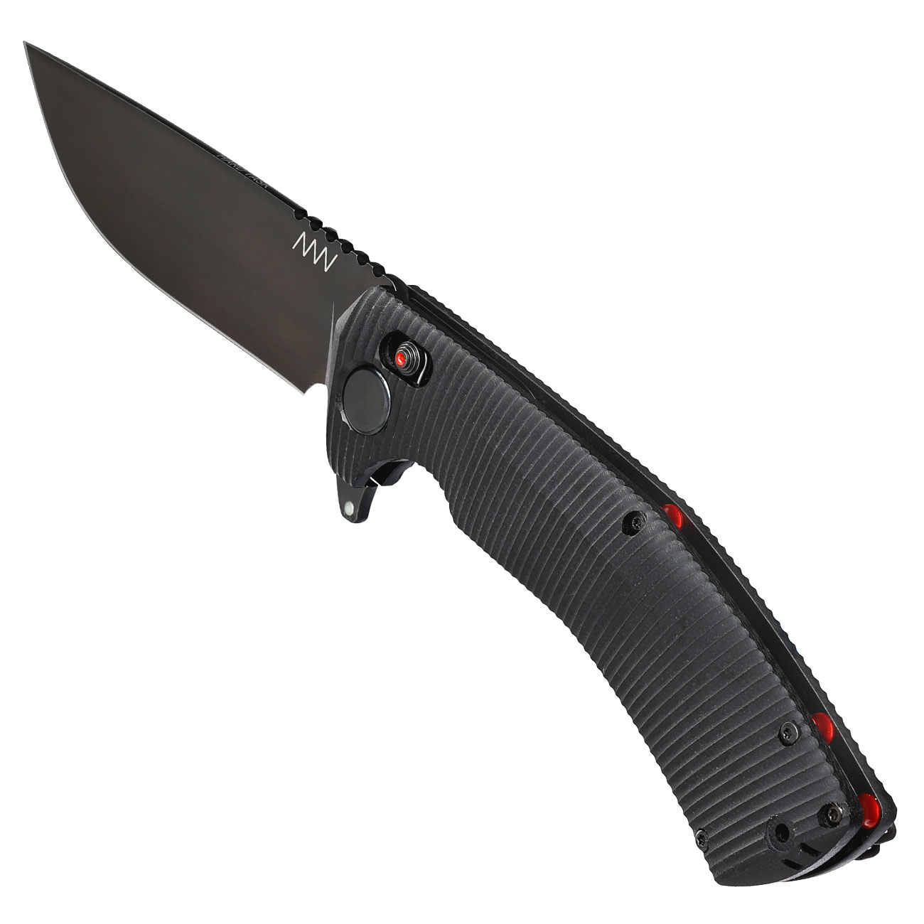 ANV Knives Einhandmesser A400 BB Sleipner Stahl schwarz inkl. Grtelclip Bild 6