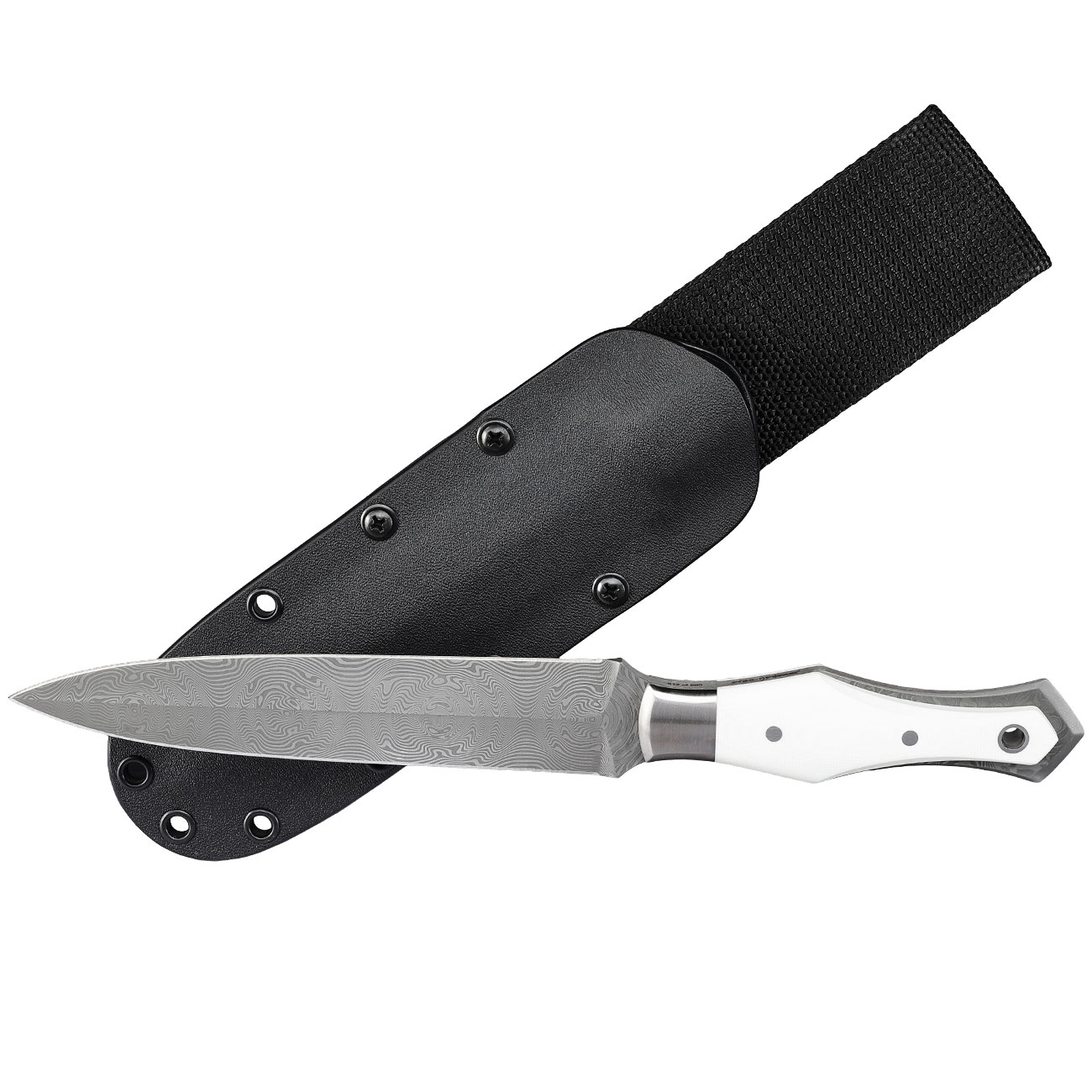 Pohl Force Dolch MK-10 Last Blood Damast Stahl inkl. Kydexscheide und Sammlertasche Bild 4