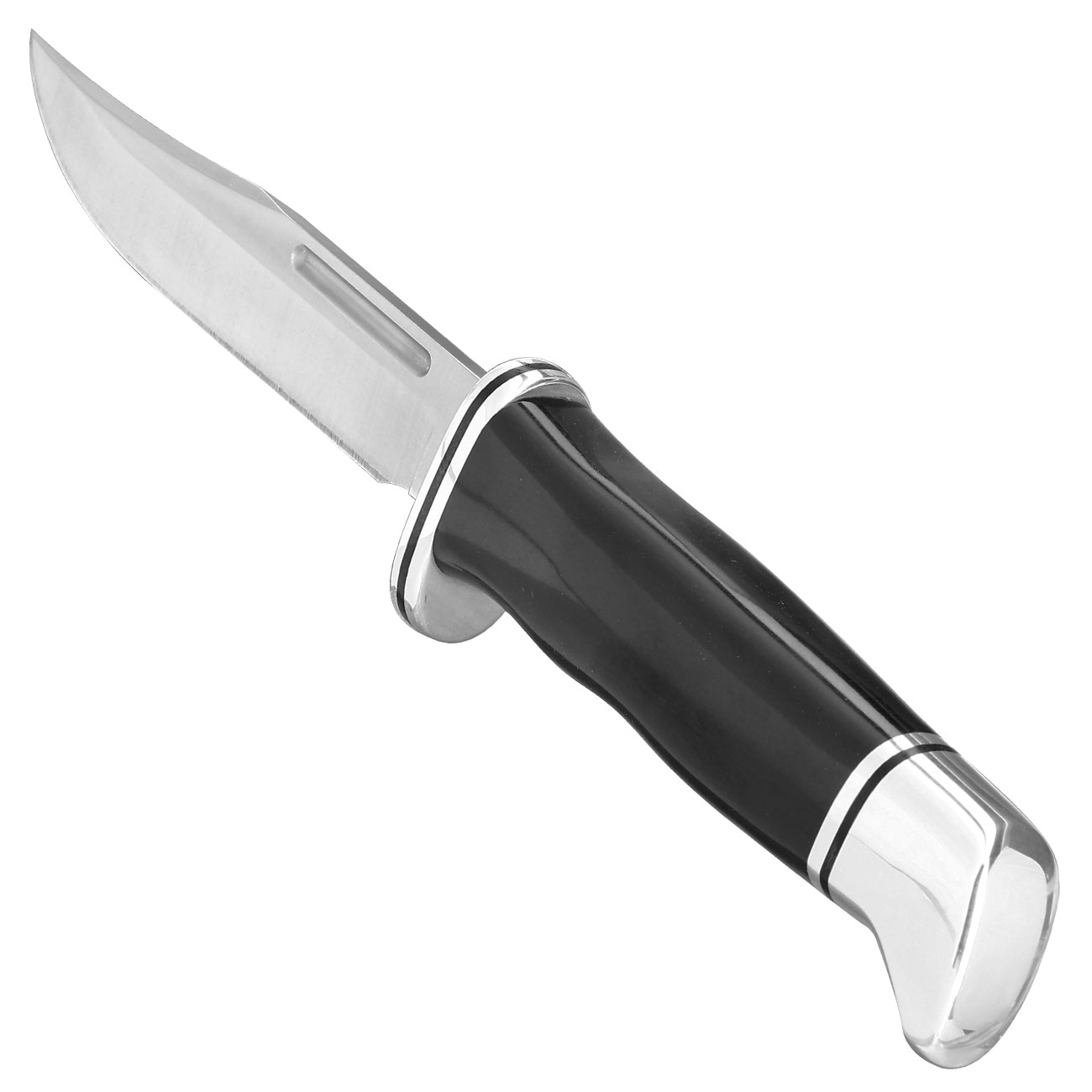 Buck Bowiemesser 117 Brahma schwarz/silber inkl. Lederscheide Bild 6