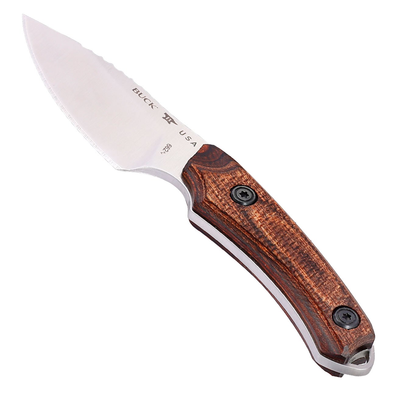 Buck Outdoormesser 662 Alpha Scout Pro Walnussholzgriff inkl. Lederscheide Bild 2