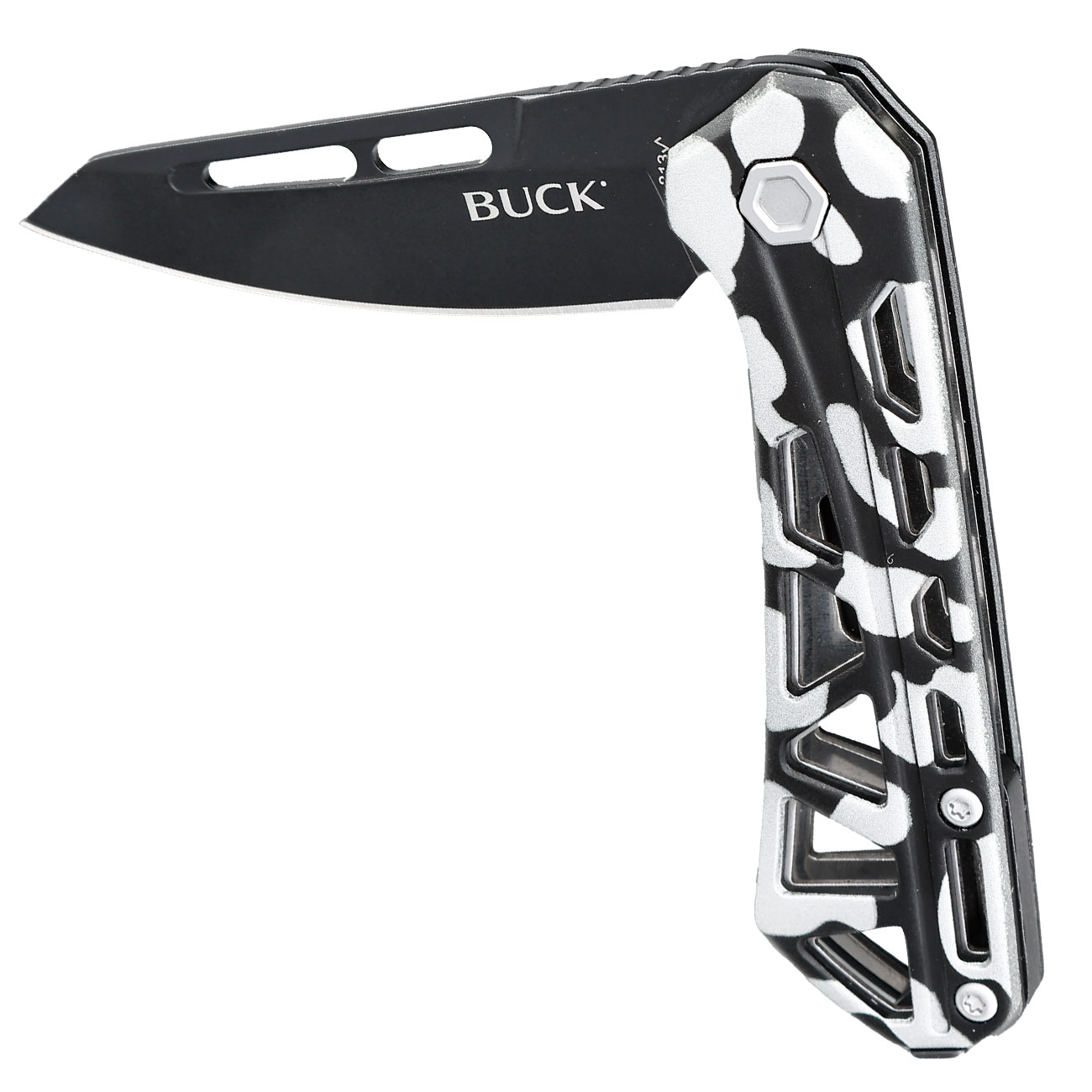 Buck Einhandmesser 813 Mini Trace OPS Camo inkl. Grtelclip Bild 3
