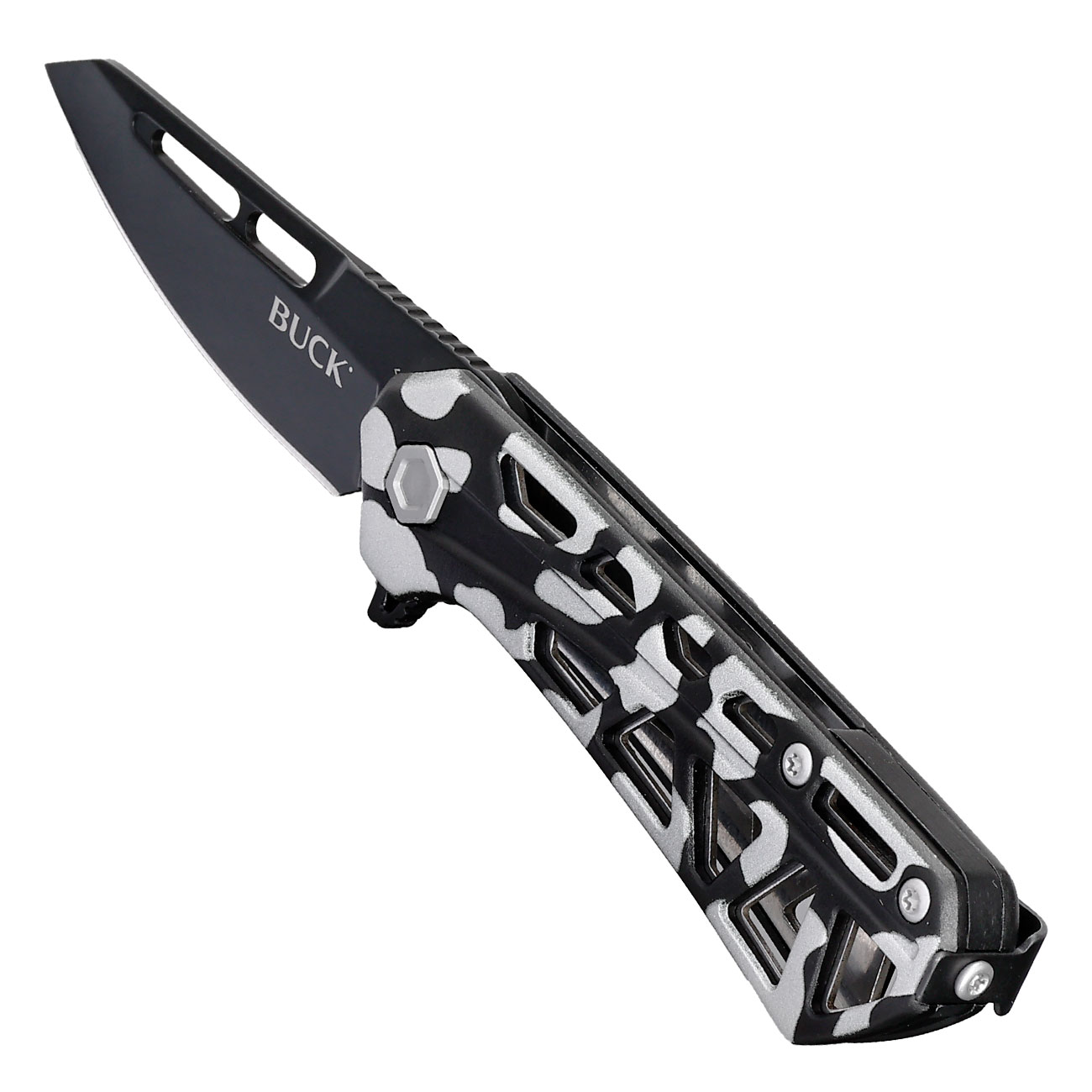 Buck Einhandmesser 813 Mini Trace OPS Camo inkl. Grtelclip Bild 6