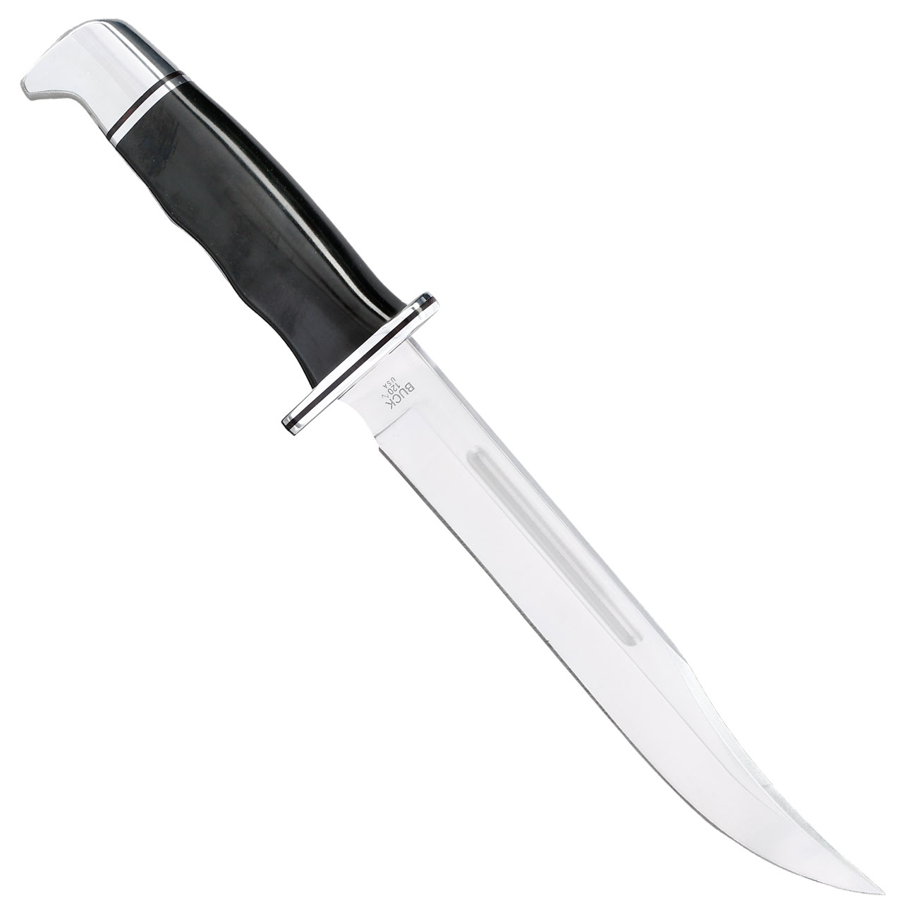 Buck Bowiemesser 120 General schwarz/silber inkl. Lederscheide Bild 1