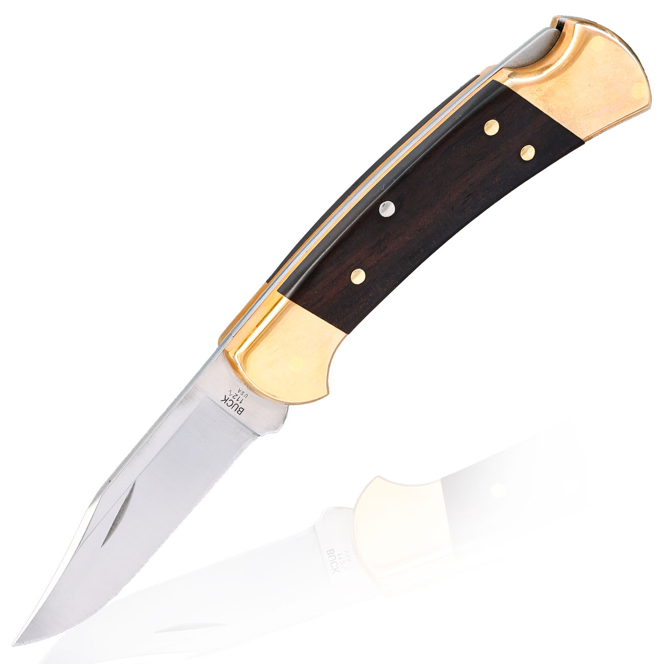 Buck Taschenmesser 112 Ranger Ebenholzgriff inkl. Lederholster