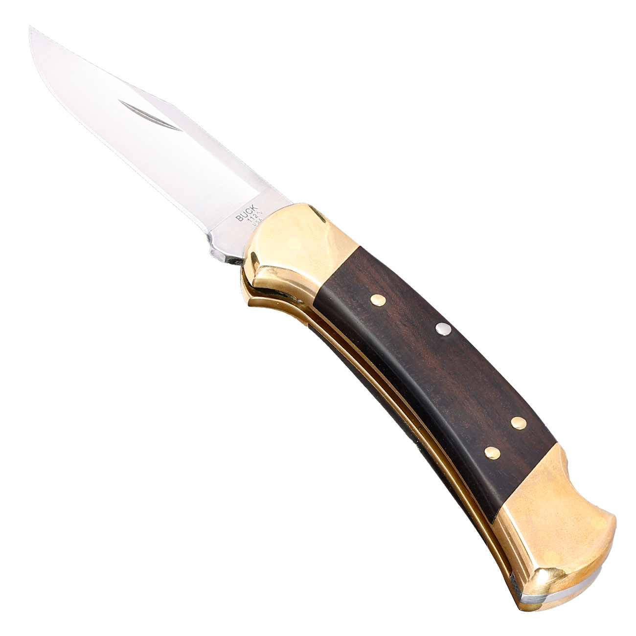 Buck Taschenmesser 112 Ranger Ebenholzgriff inkl. Lederholster Bild 2