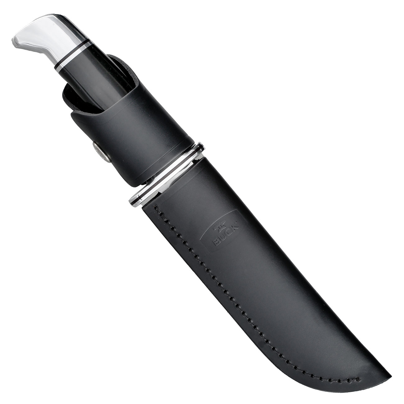 Buck Bowiemesser 119 Special schwarz/silber inkl. Lederscheide Bild 4