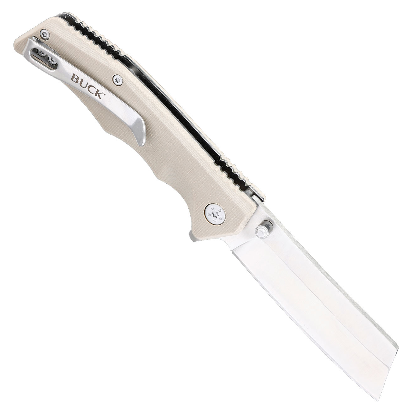 Buck Einhandmesser 252 Trunk khaki/silber inkl. Grtelclip Bild 1