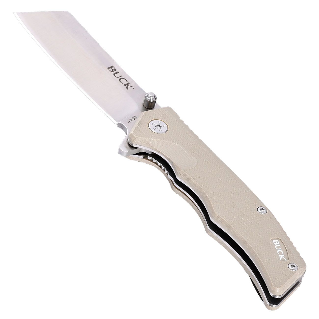 Buck Einhandmesser 252 Trunk khaki/silber inkl. Grtelclip Bild 2