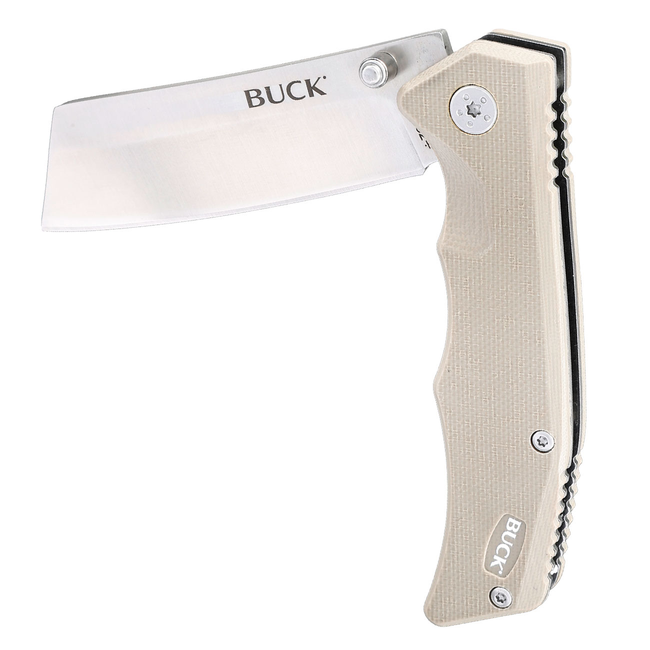 Buck Einhandmesser 252 Trunk khaki/silber inkl. Grtelclip Bild 3