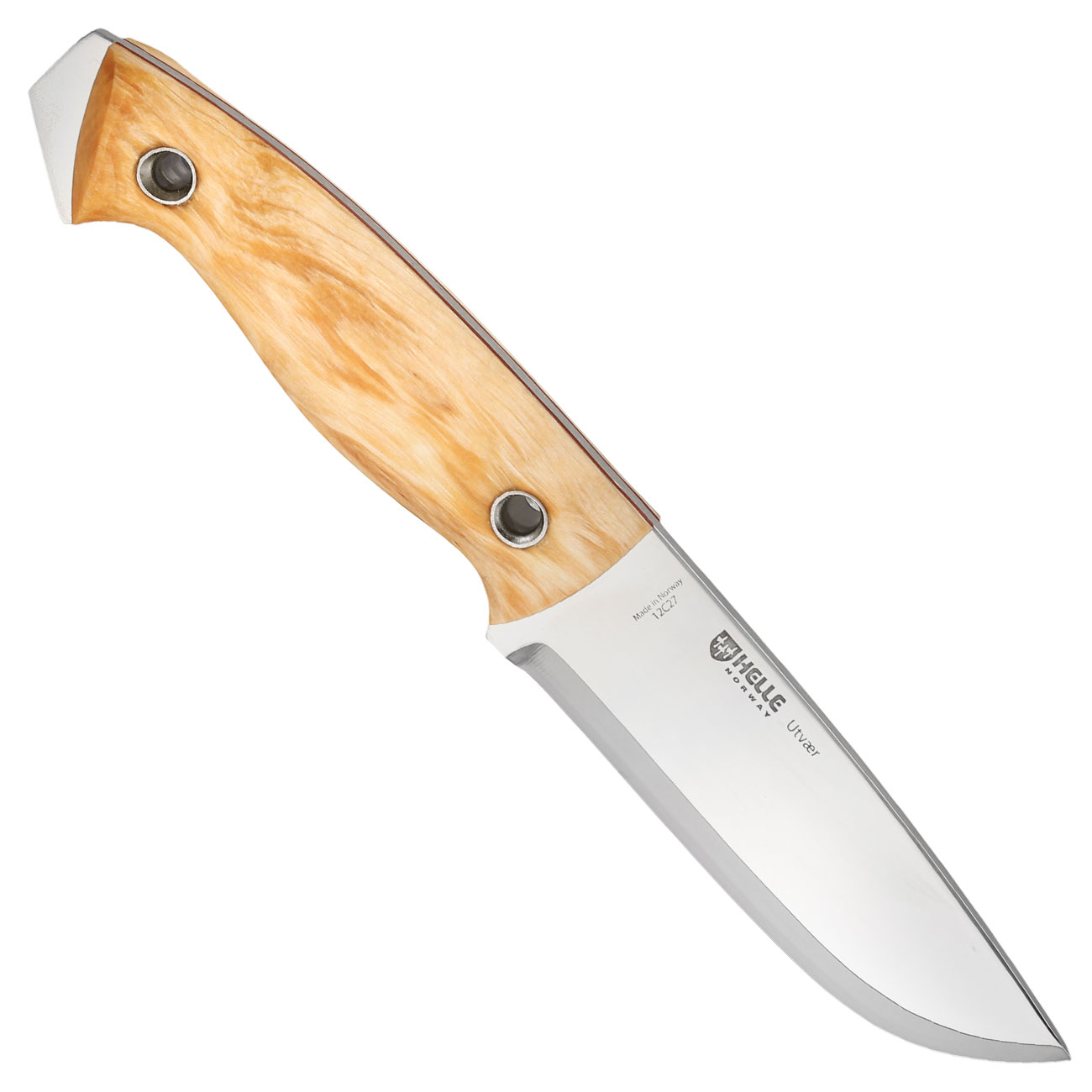Helle Outdoormesser Utvaer braun/silber inkl. Lederscheide Bild 1