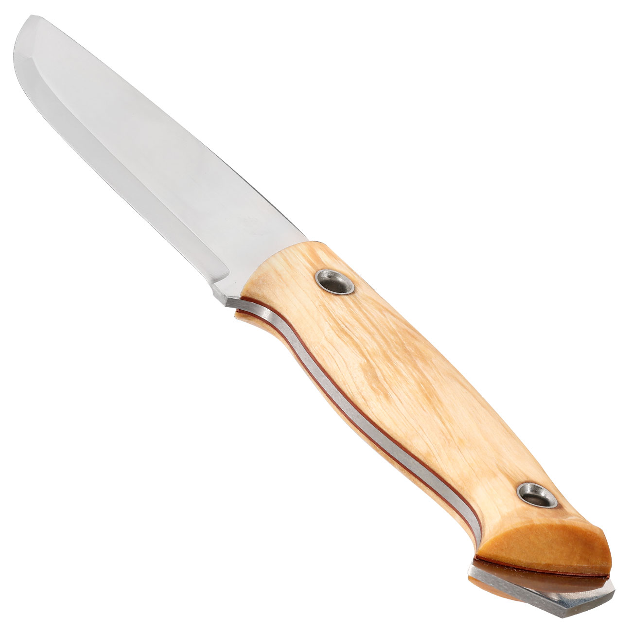 Helle Outdoormesser Utvaer braun/silber inkl. Lederscheide Bild 2
