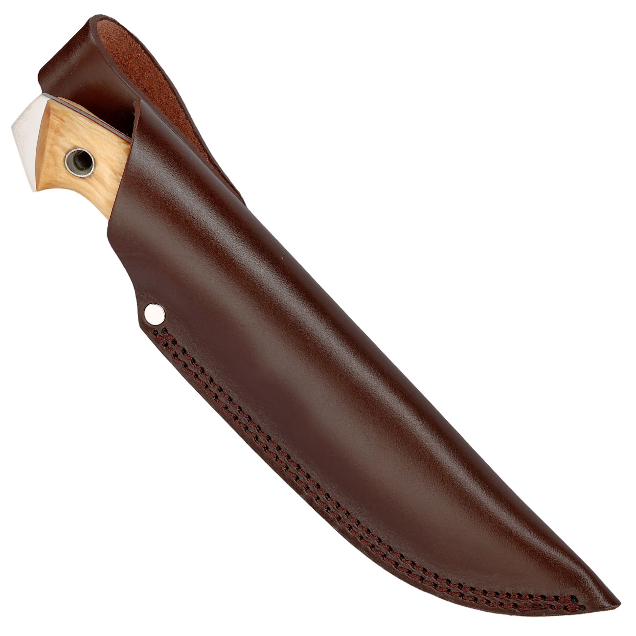 Helle Outdoormesser Utvaer braun/silber inkl. Lederscheide Bild 4