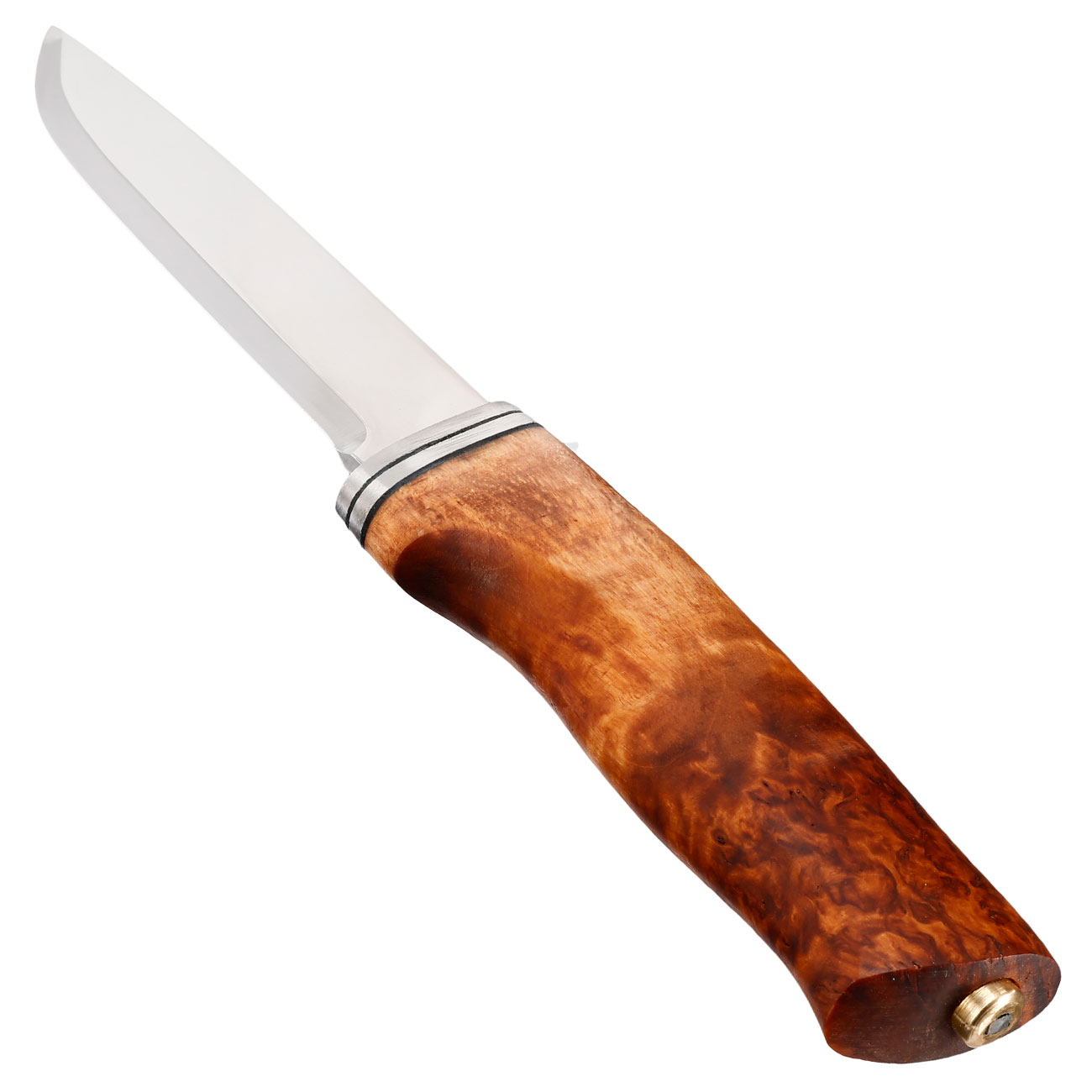 Helle Outdoormesser Alden braun/silber inkl. Lederscheide Bild 2