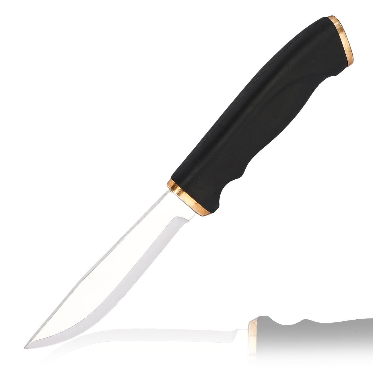 Marttiini Outdoormesser Skinner schwarz/silber inkl. Lederscheide