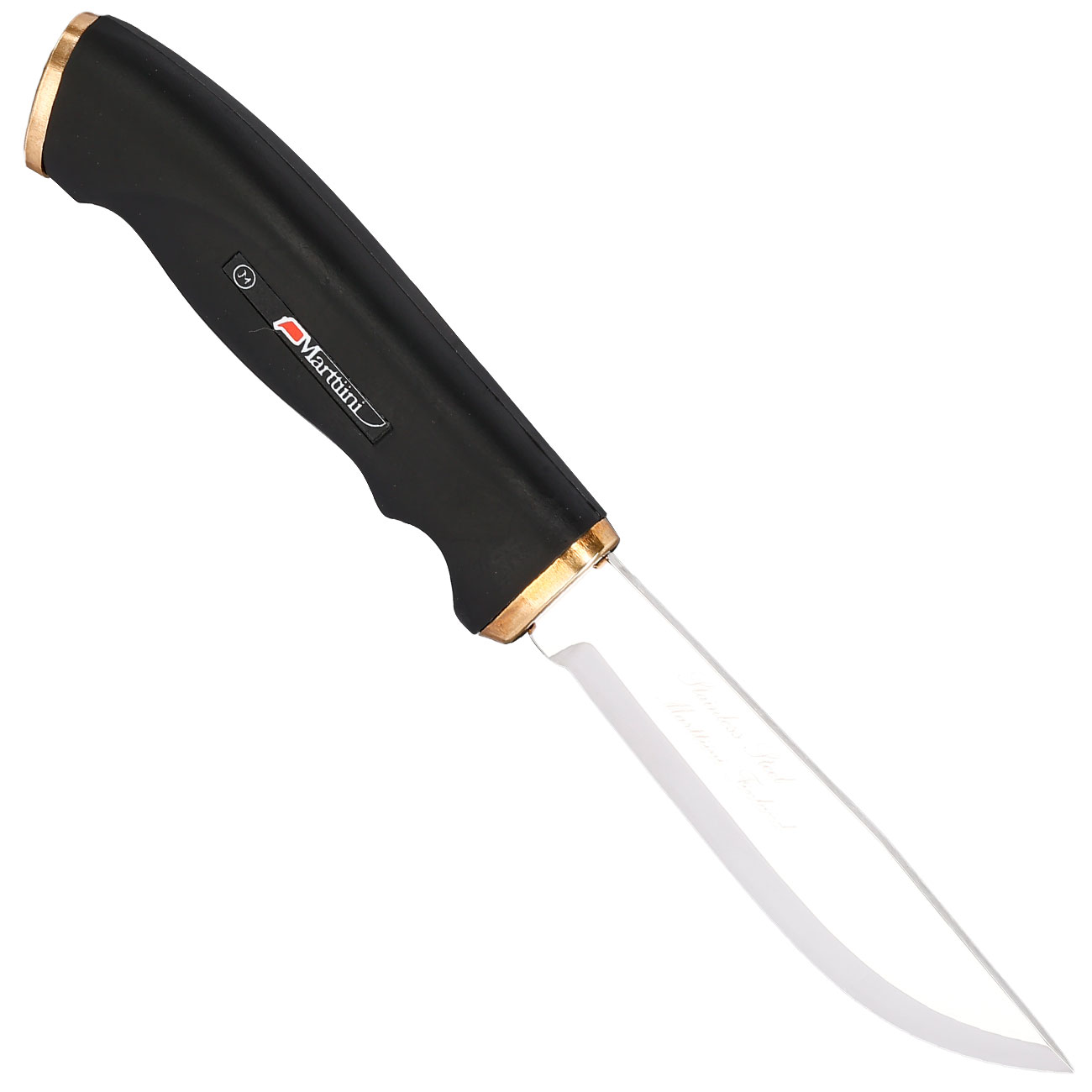 Marttiini Outdoormesser Skinner schwarz/silber inkl. Lederscheide Bild 1