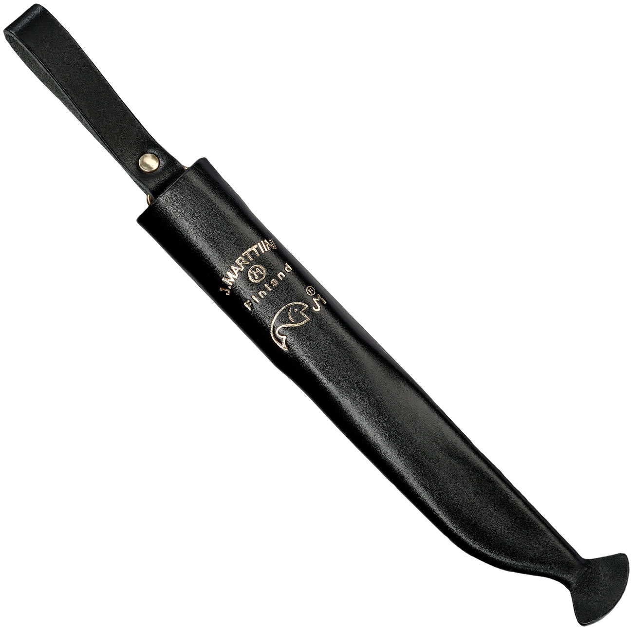 Marttiini Outdoormesser Skinner schwarz/silber inkl. Lederscheide Bild 6