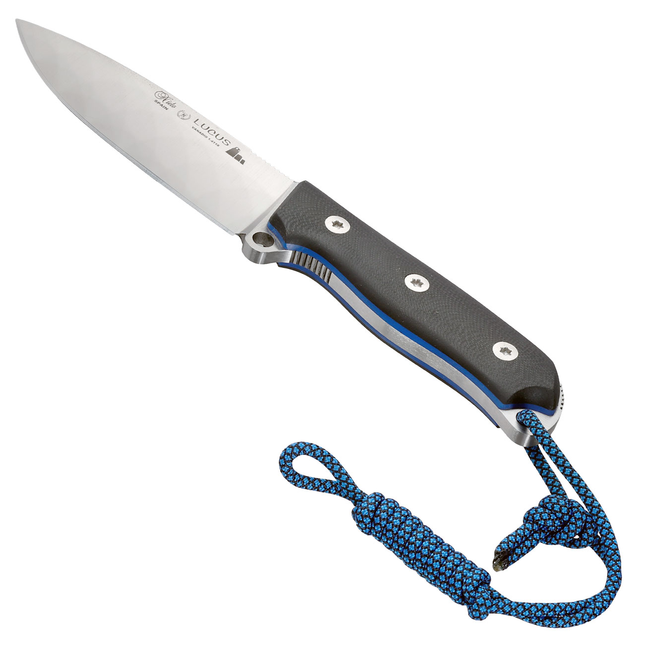 Nieto Outdoormesser Lucus 120 schwarz/silber inkl. Lederscheide Bild 2