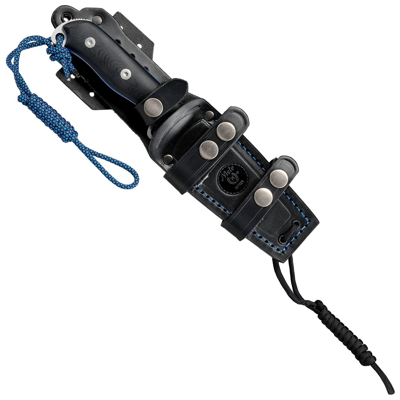 Nieto Outdoormesser Lucus 120 schwarz/silber inkl. Lederscheide Bild 4