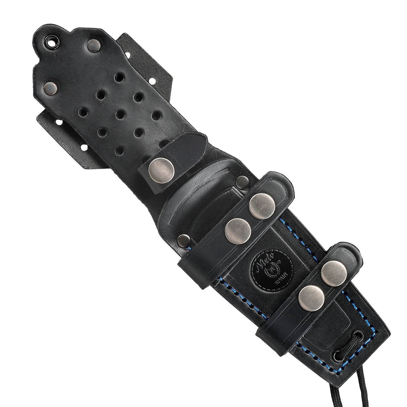 Nieto Outdoormesser Lucus 120 schwarz/silber inkl. Lederscheide Bild 5
