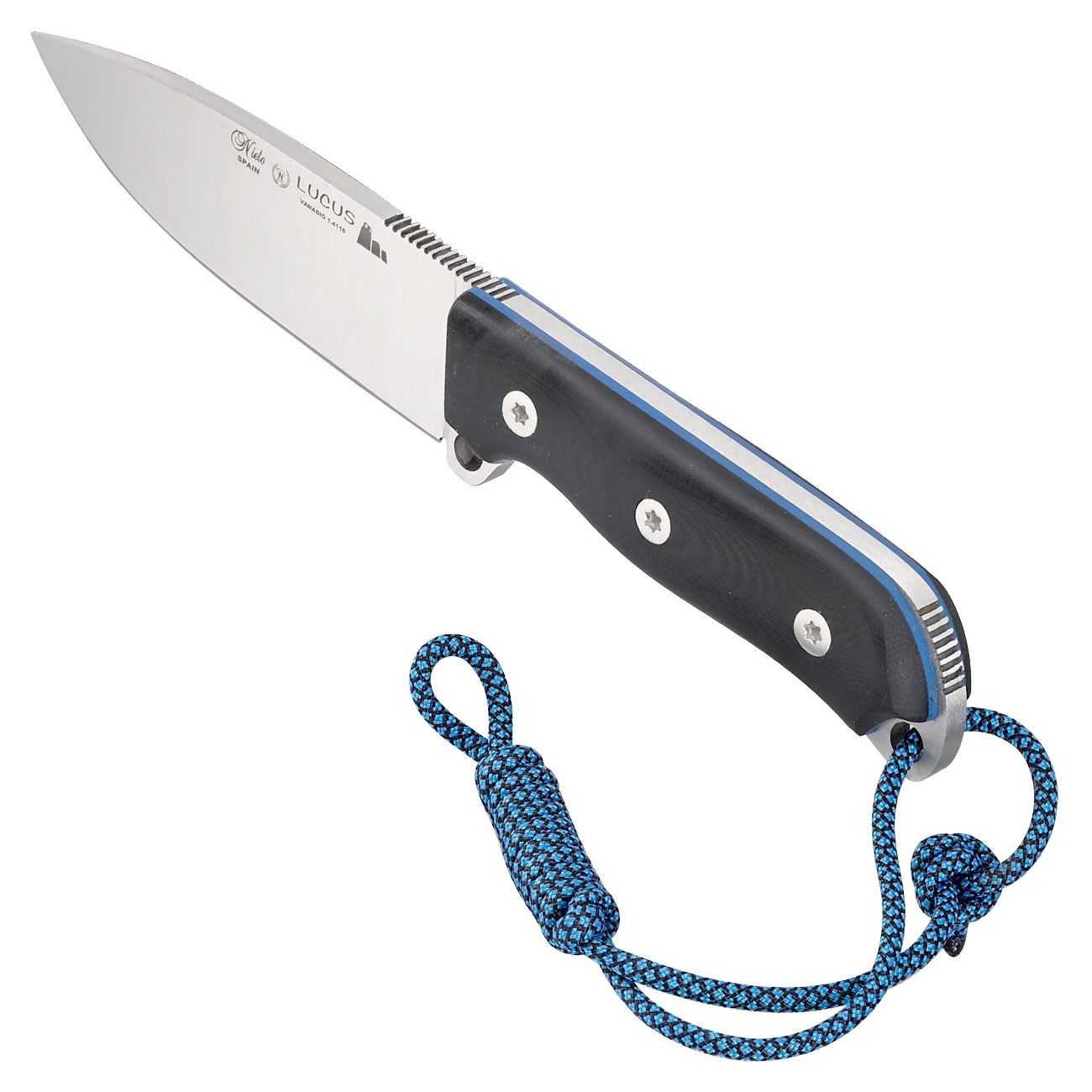 Nieto Outdoormesser Lucus 120 schwarz/silber inkl. Lederscheide Bild 6