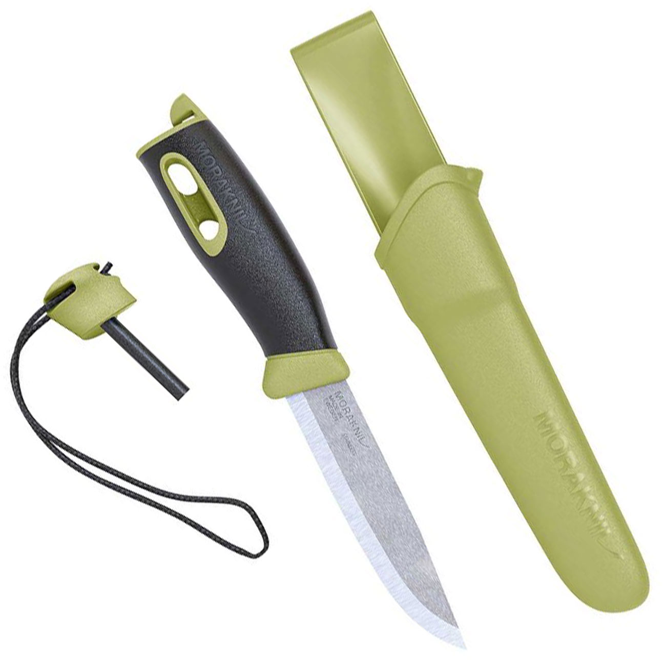 Morakniv Grtelmesser Companion Spark grn inkl. Kunststoffscheide & Feuerstahl Bild 1