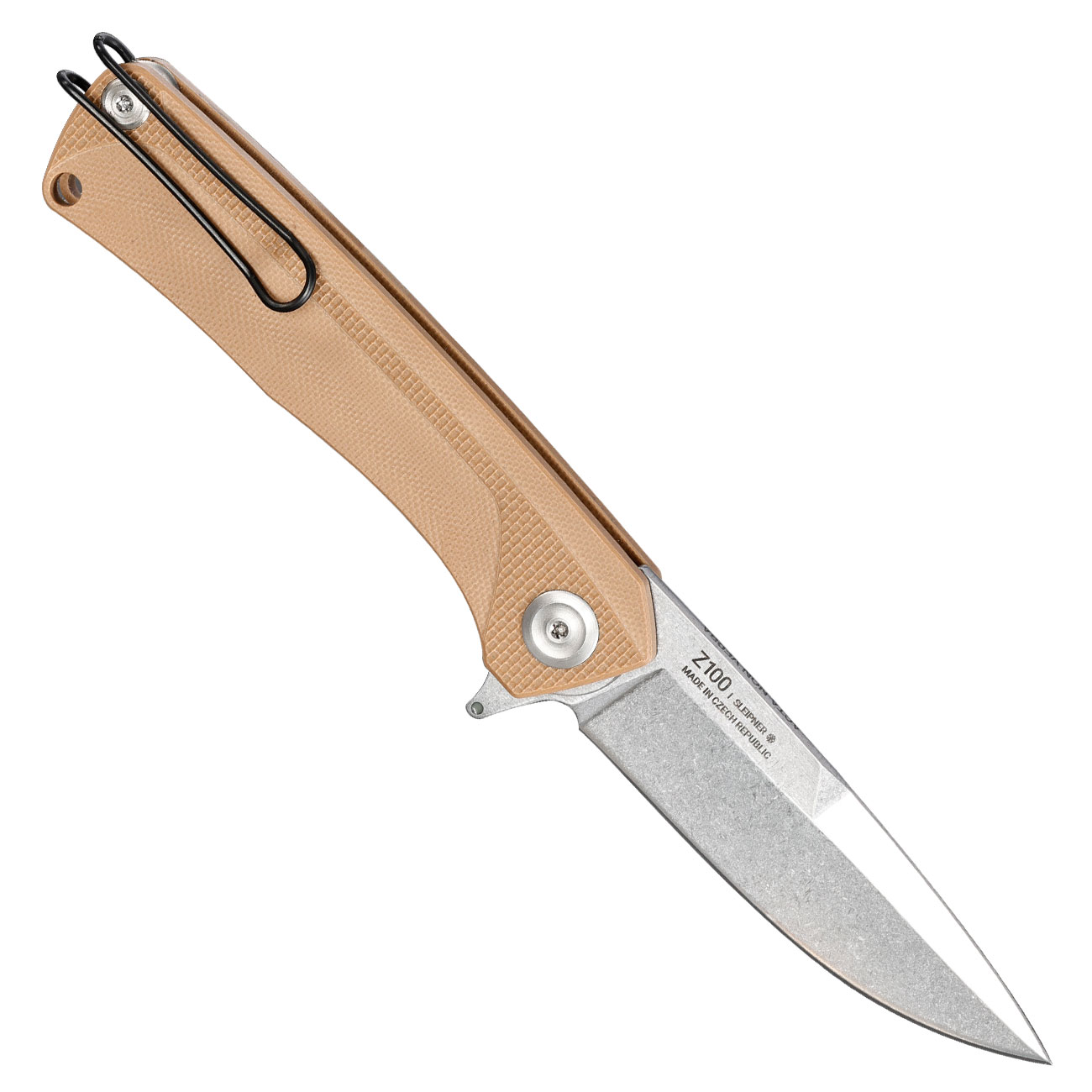 ANV Knives Einhandmesser Z100 BB G10 Sleipner Stahl coyote/stonewash inkl. Grtelclip Bild 1